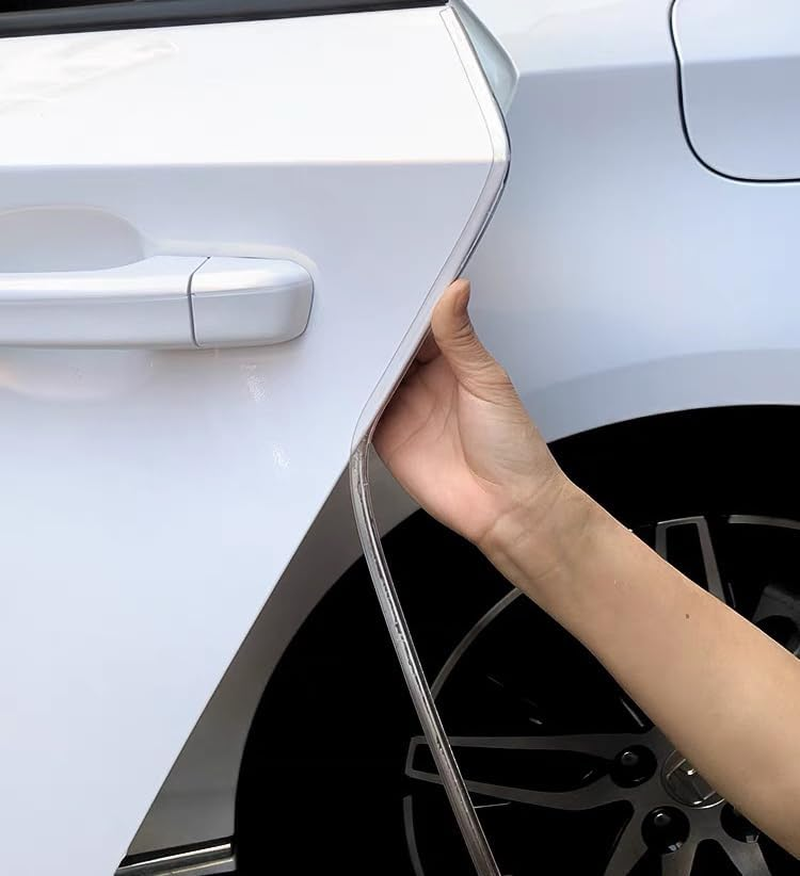 15Ft(5M) Clear Car Door Protector, Rubber Trim with U Shape, Universal Fit for Most Cars, No Glue image number 4