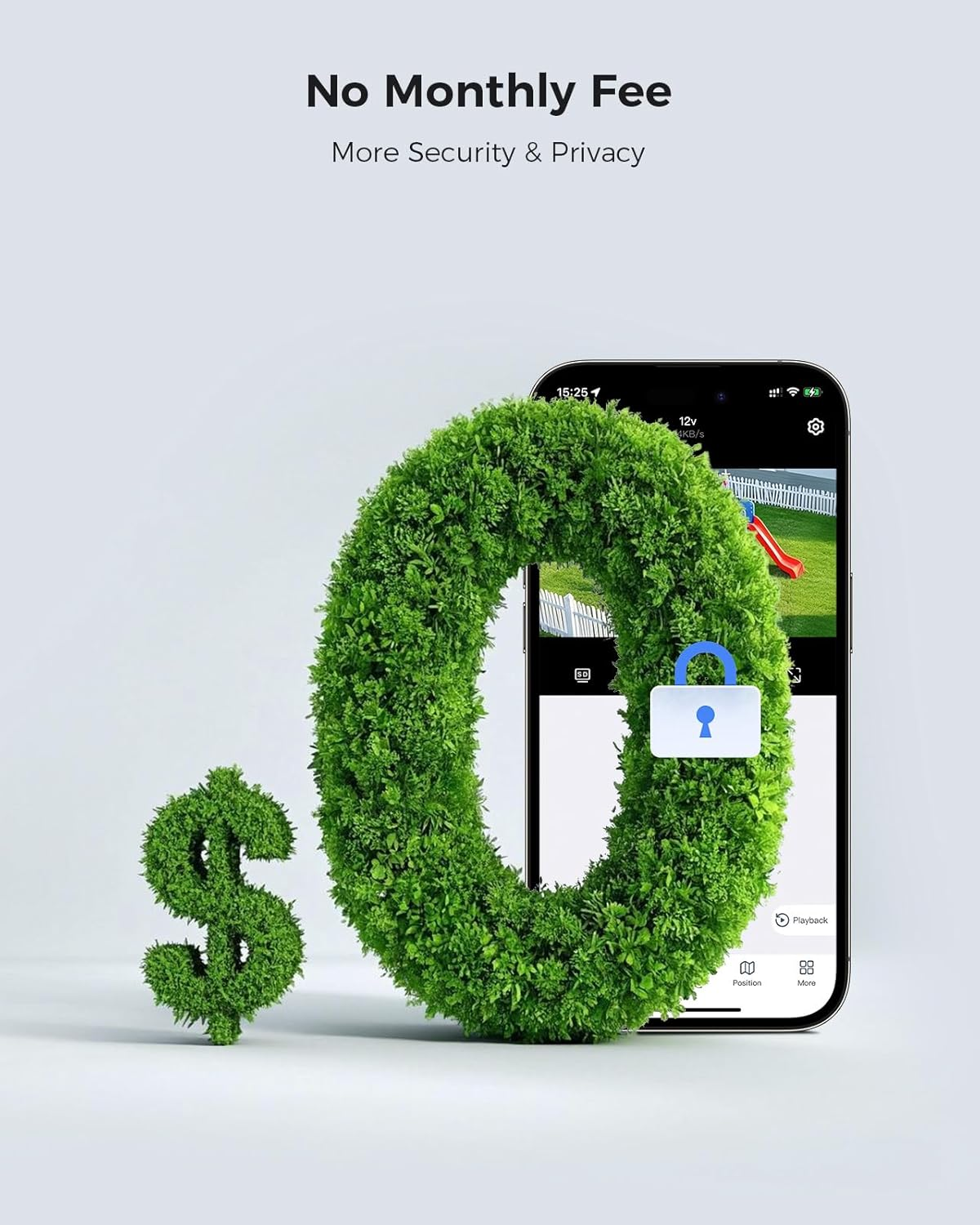 Hiseeu Security Cameras Wireless Outdoor, 4 Cam-Kit, 2.4G, 5G Wifi Pro 400Ft, No Monthly Fee, Solar-Powered, Home Security Cameras System with PIR/AI Detection, 2K Color Night Vision (4 Cam-Kit) image number 6