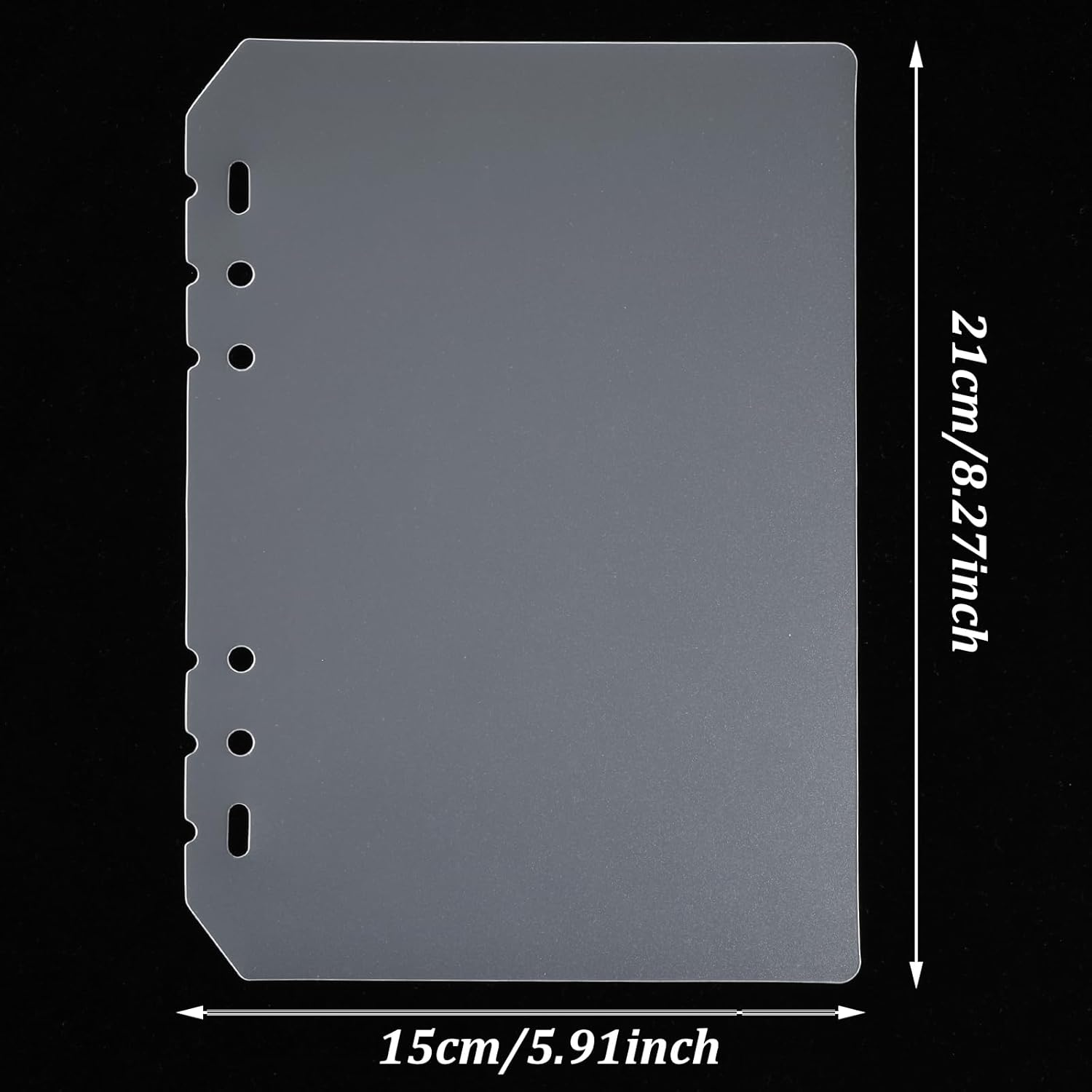 8PCS Nail Swatch Book Insert Pages Press on Nail Color Display Book Organizer Insert Page, Plastic Fingernail Polish Swatch Packaging Inserting Pages for Fake Manicures Storage Salon Supplies(A5) image number 1