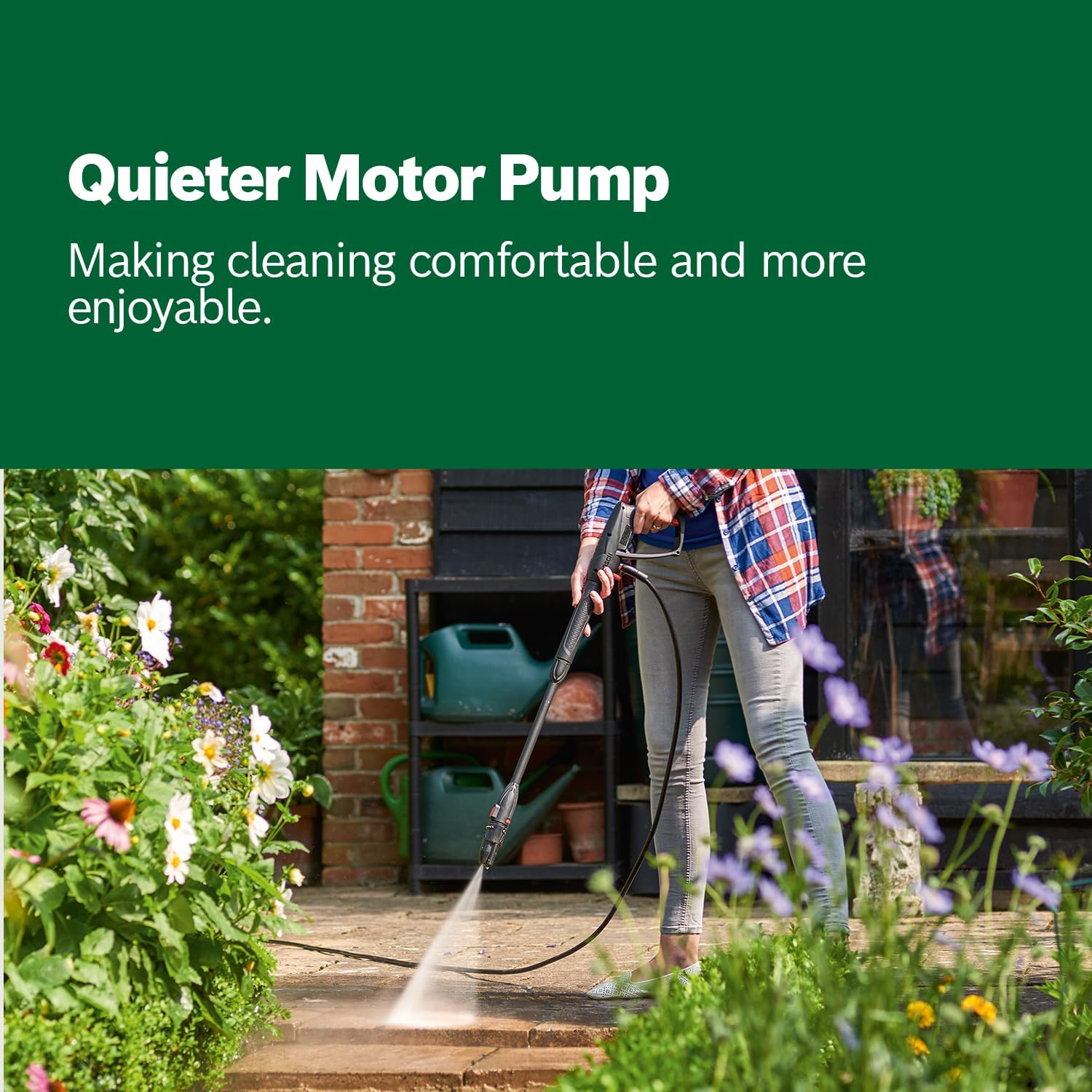 Bosch 1900W Electric High Pressure Washer Cleaner 1958 PSI, 7 M Hose, 3-In-1 Nozzle & Detergent Nozzle, Self Priming Capable, Double Filtration, On-Board Accessory Storage (Universalaquatak 135)