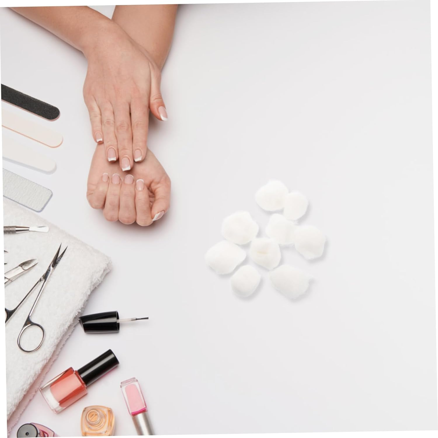 500G Soft Absorbent Cotton Balls Pack for Nail Polish Removal Makeup Removal and Nail Care image number 2
