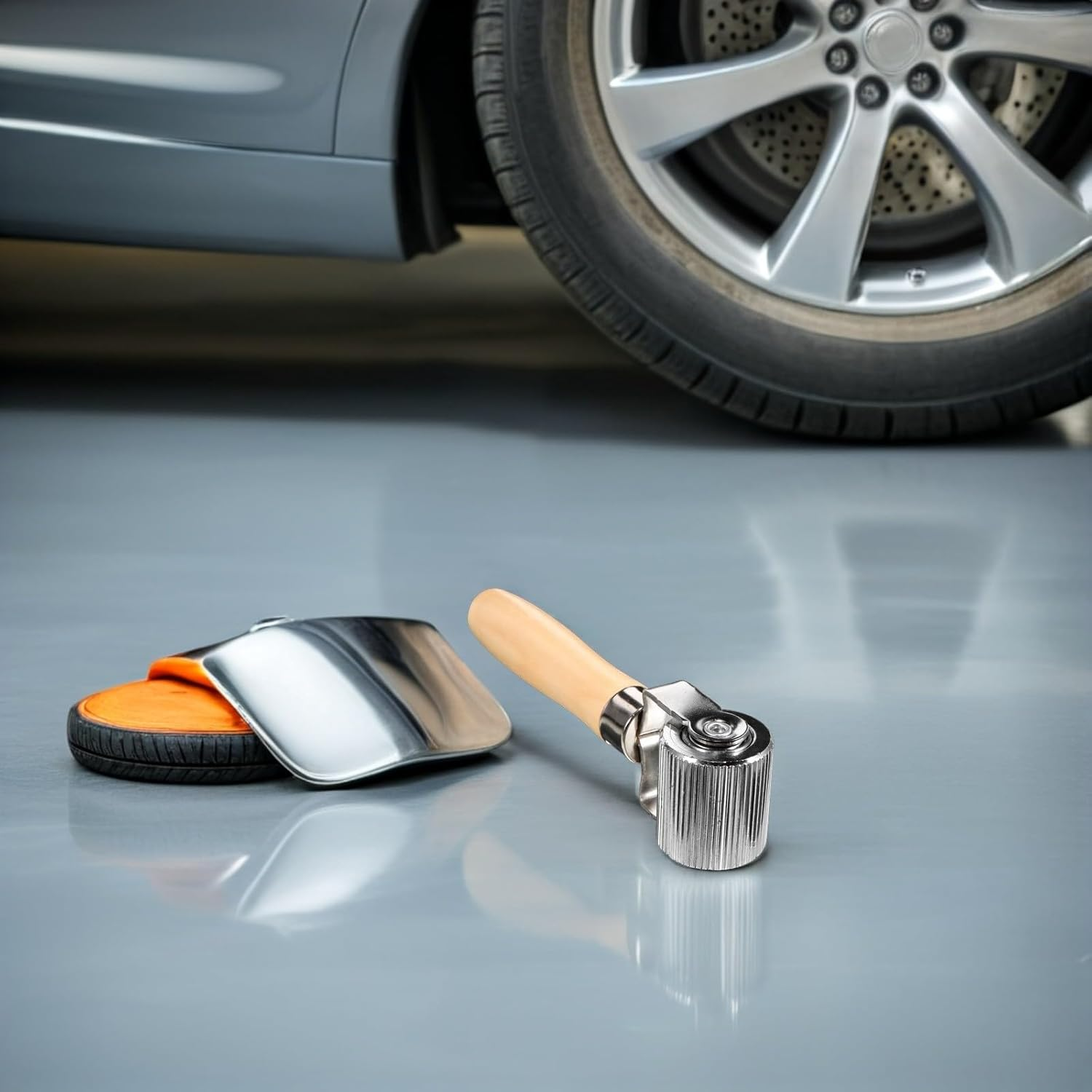 PLAFOPE Metal Tire Repair Roller Tool 44Mm with Bearings for Car and Motorcycle Sound Deadening, Noise Reduction and Seamless Tire Patch Application Tool for Automotive Maintenance image number 6