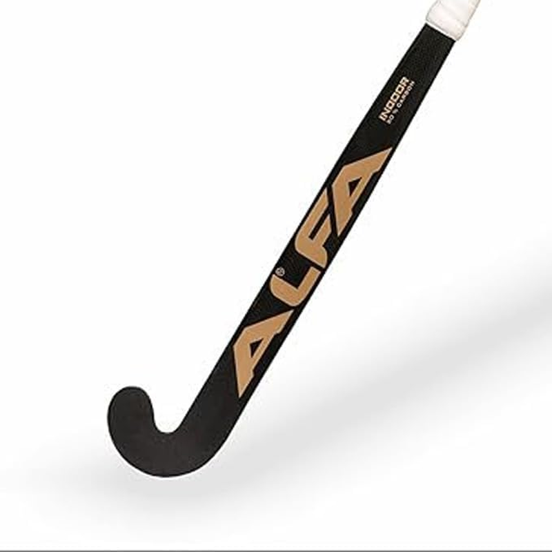 ALFA Indoor I50 Hockey Stick | Color : Black | Size: 36.5'' | Material : 50% Carbon Composite |Dual Core Technology | Hybrid Composite Structure | Enhanced Control | Lightweight and Durable