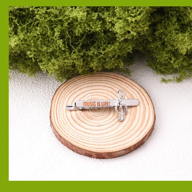 Music Themed Gifts for Musician Musicial Christmas Birthday Gifts for Friends Musicians Musical Tie Clip for Men Best Friend Musician Retirement Presents for Coworker Musicians Music Lovers Gift Ideas image number 2