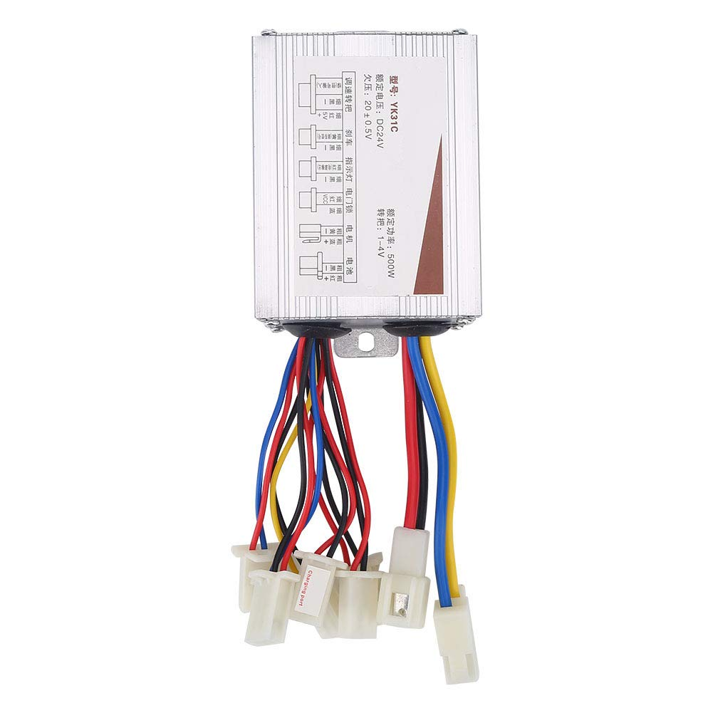 24V Controller 24V 500W Motor Speed Controller Electrical Scooter E Brushed E Bike Tricycle Brush Motor Control Box Electric Motor Controller Electric Speed Controller image number 1