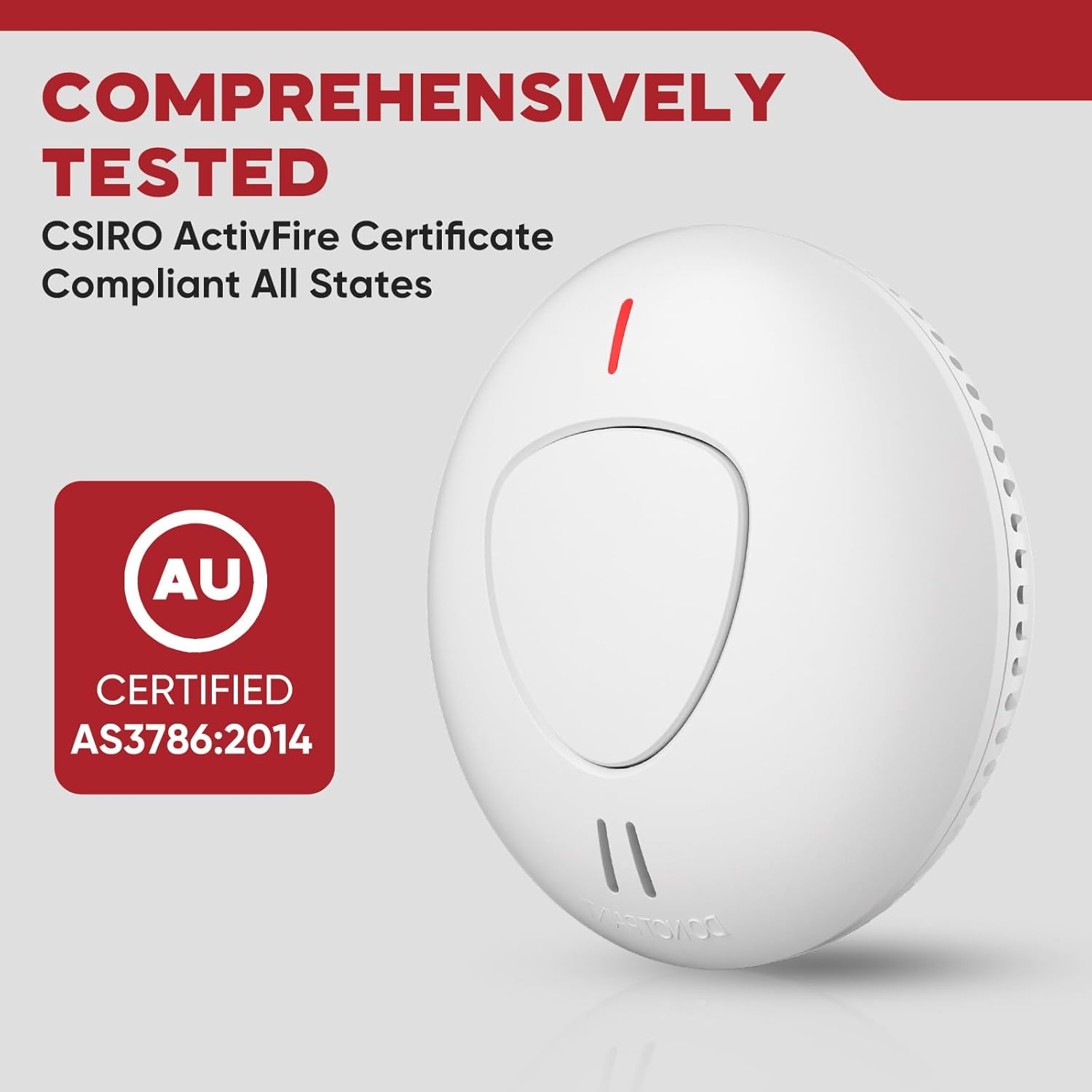 LEVSUPTY 8 Pack Wireless Interconnected Photoelectric Smoke Alarm | AS3786 Certified |10 Year Battery Life | Australian States Law Compliant | Somke Detector with Remote Pre Linked | Email Support image number 2