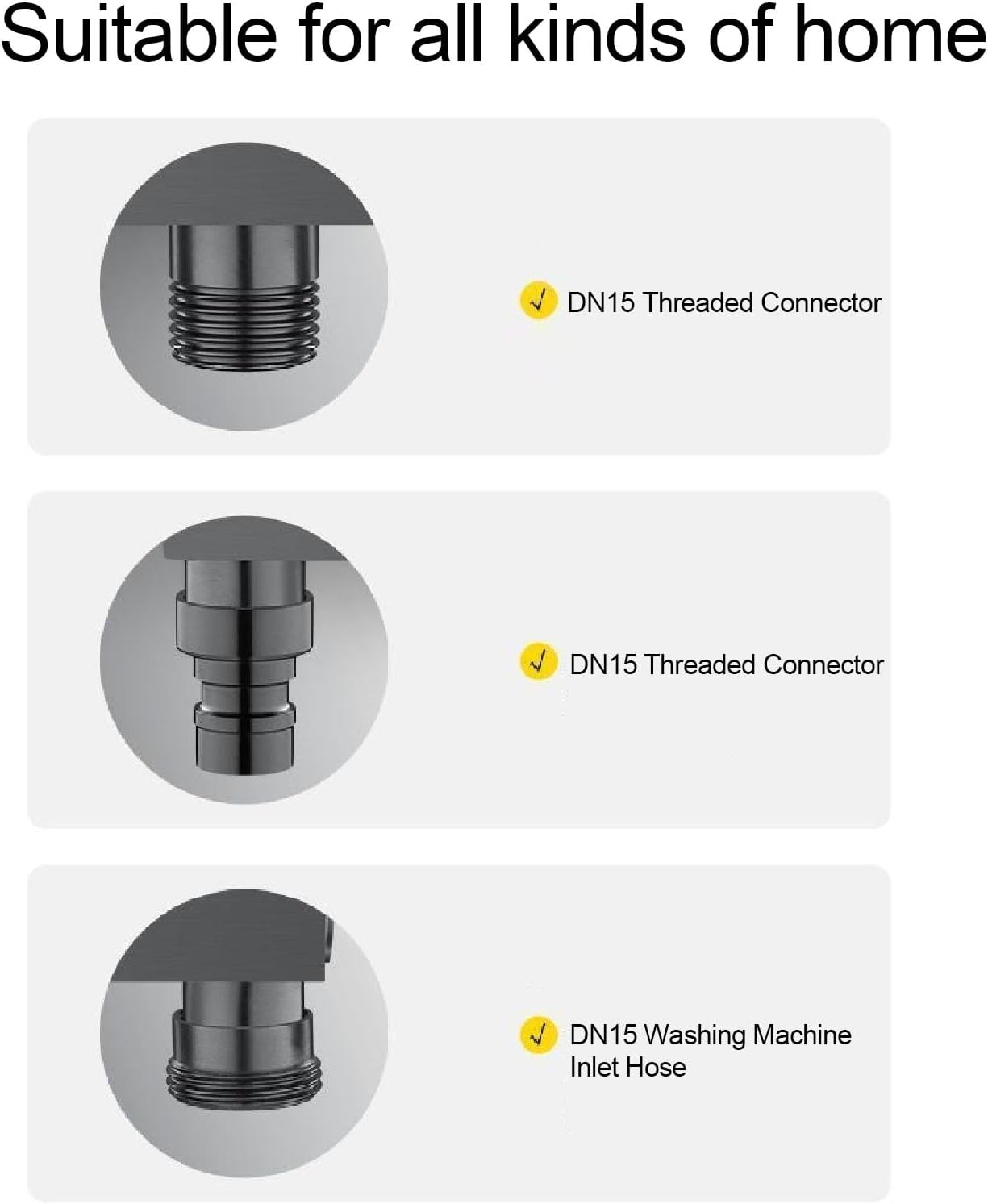 Dual Switch Water Valve, G1/2In 1 in 2 Out Dual Switch Valve, Dual Control Valve for Feminine Wash Pet Shower Muslim Shower Cloth Diaper Sprayer Toilet Sprayer, Washing Machine image number 1