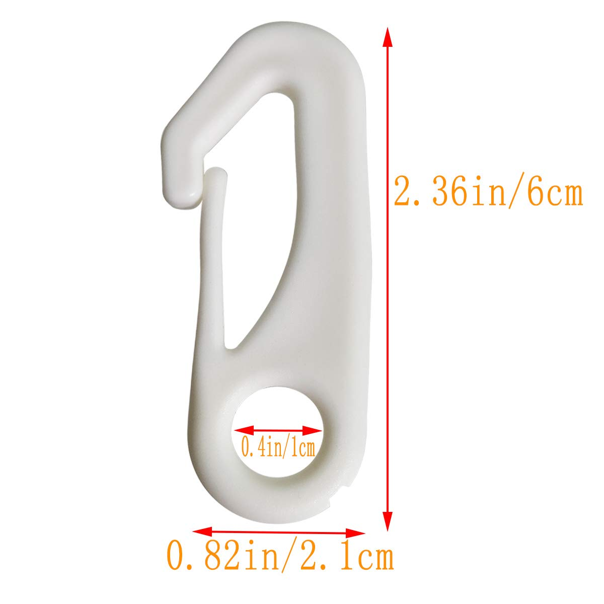 TTSAM Profession Flag Pole Clip Snap Hooks Durable Nylon Flag Clips Flag Pole Accessory - Attach Flags Hooks to Halyard Rope and Buckle the Flag(Pack of 8) image number 1