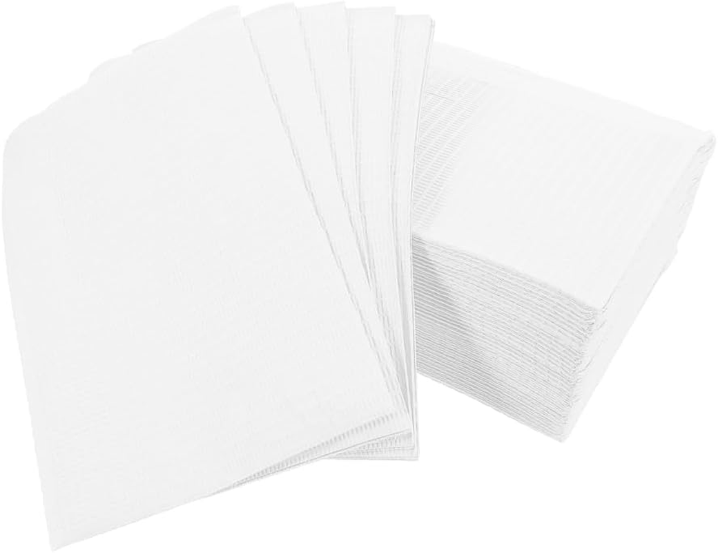 Generic 125Pcs Disposable Nail Mats Waterproof Cleaning Pads Dental Bibs Table Cover, for Tattoo Nail Salon SPA, 13" X 18"