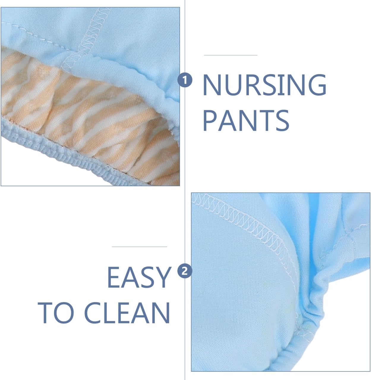 Reusable Elderly Incontinence Diaper Washable Urinary Underwear for Bedridden and Disabled Individuals Comfortable Lightweight and Breathable Cotton Pants image number 4