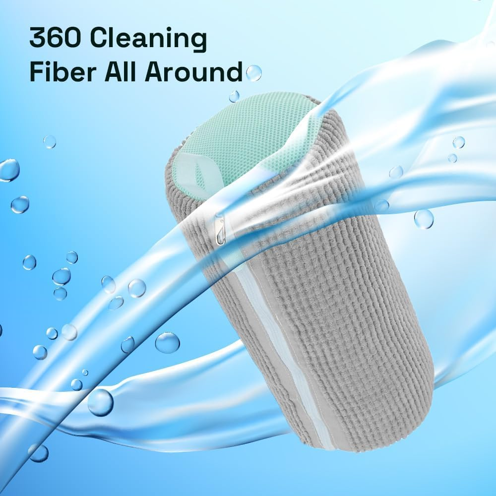 5-Piece Combo: 2Pcs Shoe Washing Machine Bags + 3Pcs 10X12 Inches Delicates Wash Bags, Reusable Travel Laundry Bags image number 4