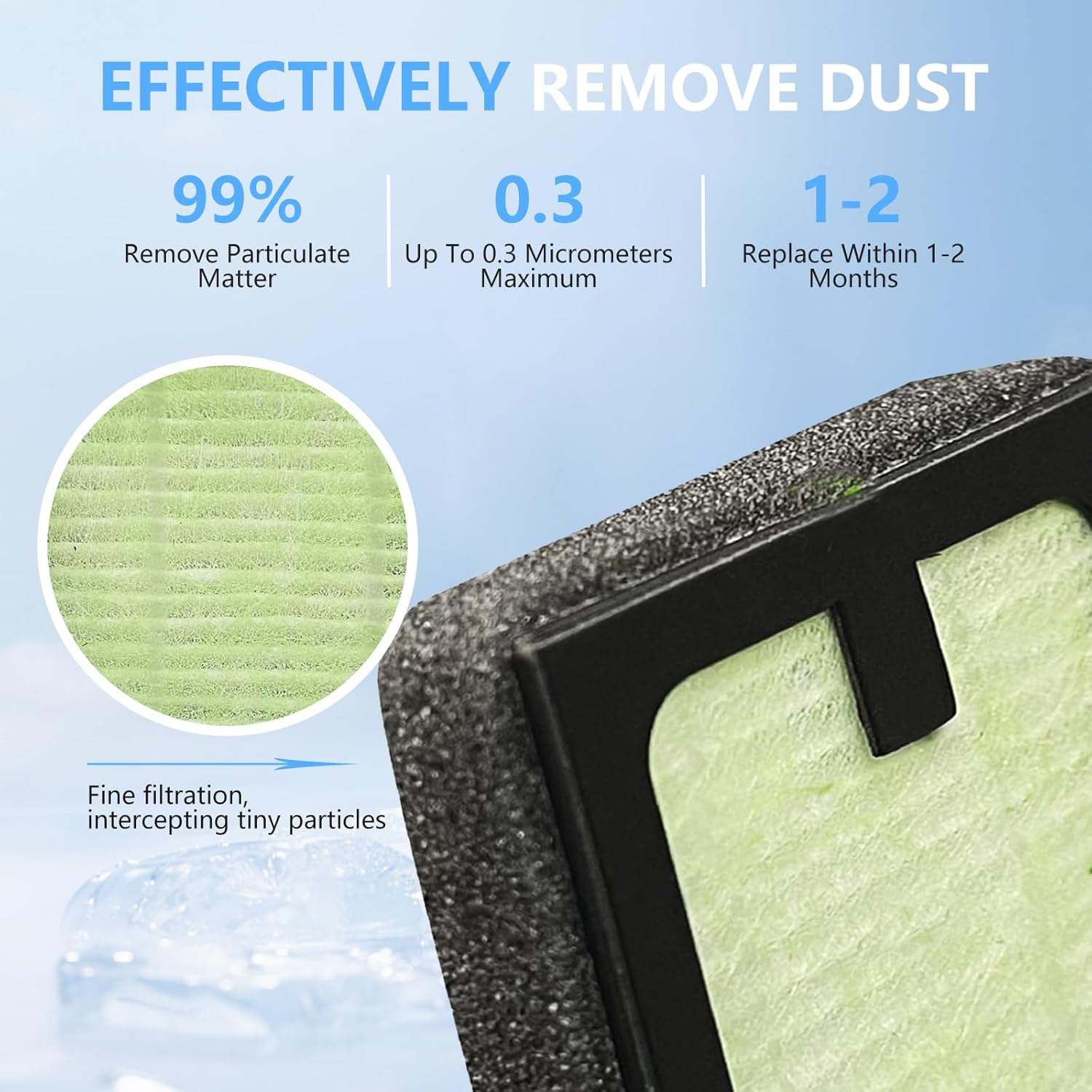 6 PCS HEPA Filter Replacement Compatible with Baby Brezza Bottle Dryer Advanced and Baby Brezza Bottle Washer Pro image number 4