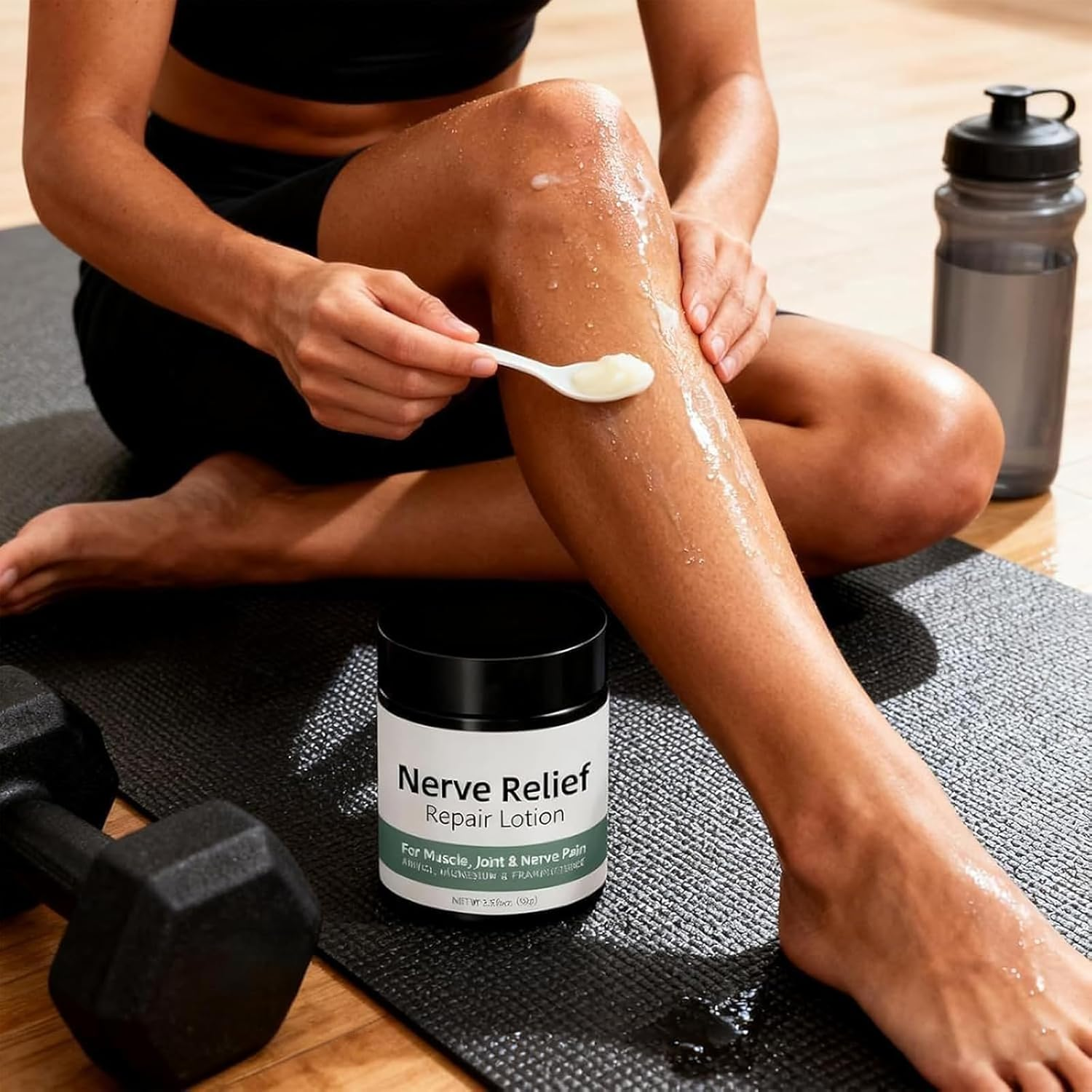 Alcura Nerve Cream, Neuropathy Lotion with Arnica, Natural Soothing Moisturizing Cream, Daily Comfort Alcura Lotion for Body Back Knee Hands Feet & Neck, Non-Greasy, Nourishing (1PCS)