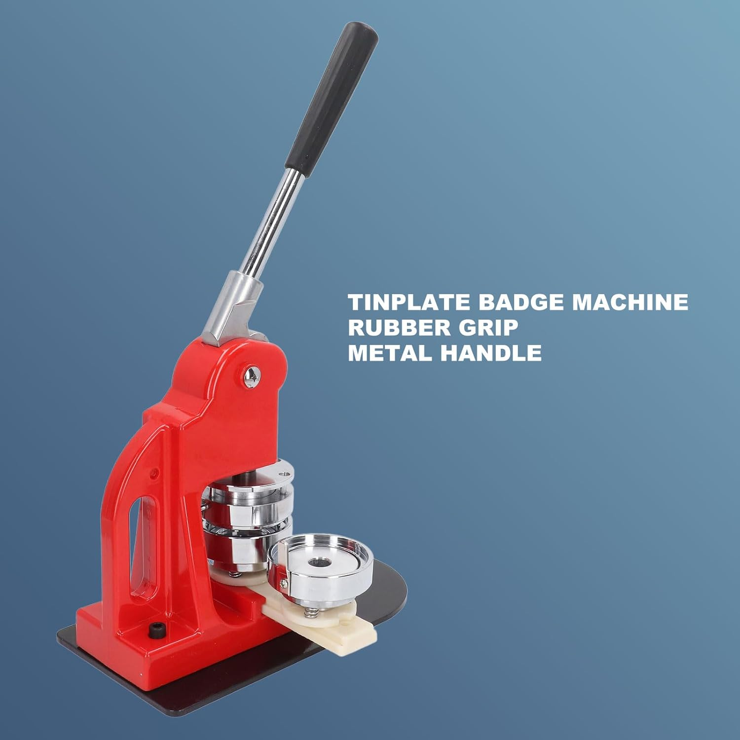 Button Maker Machine, 25/32/58Mm Pin Maker Machine, Portable Button Press Machine with 100 Button Parts Supplies, Badge Press Machine for Children DIY Gifts and Christmas (32Mm) image number 1