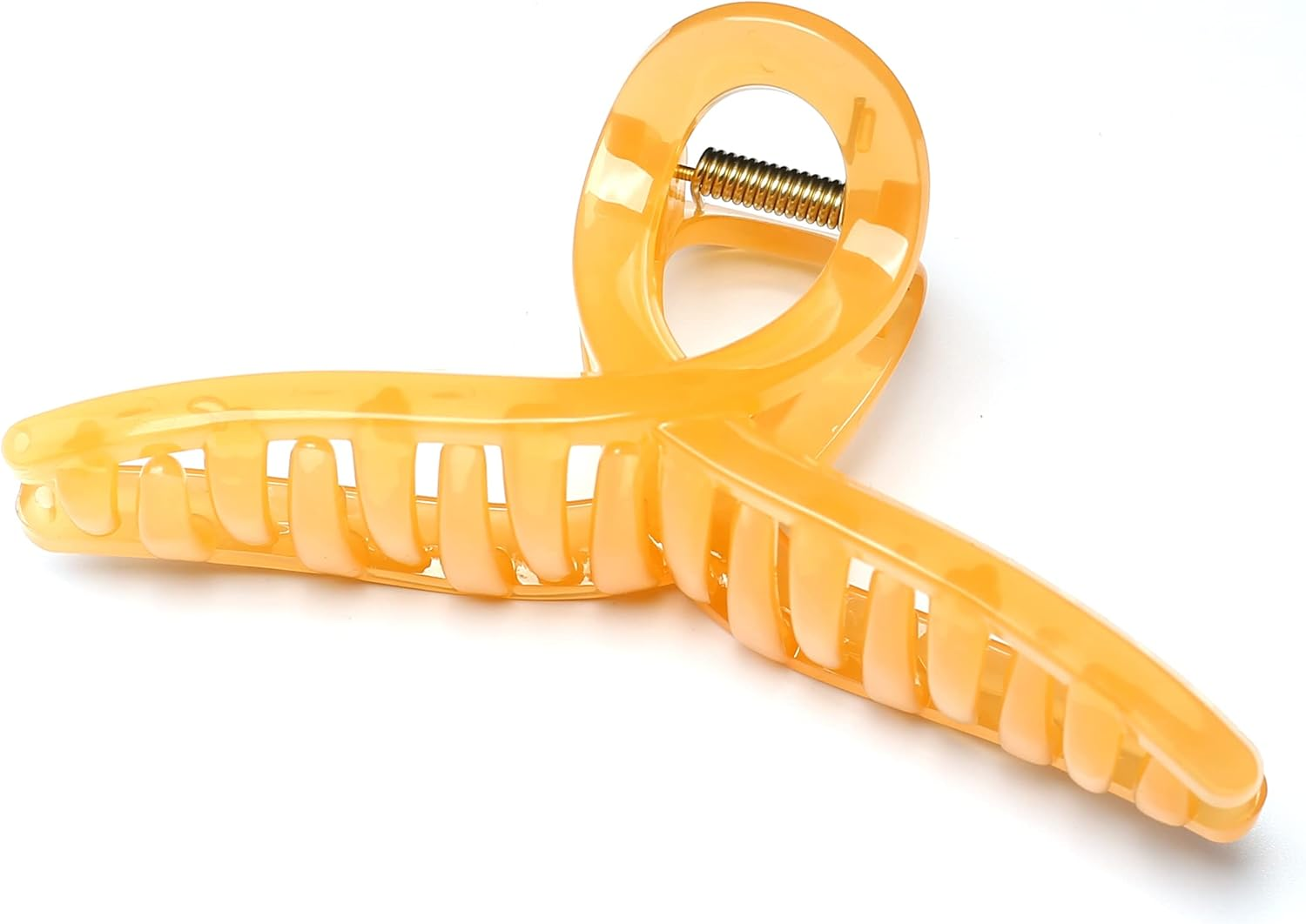 Qingoo Jelly Hair Clip Beautiful Women'S Hair Clip Headpiece Elegant Hair Accessory (Orange)