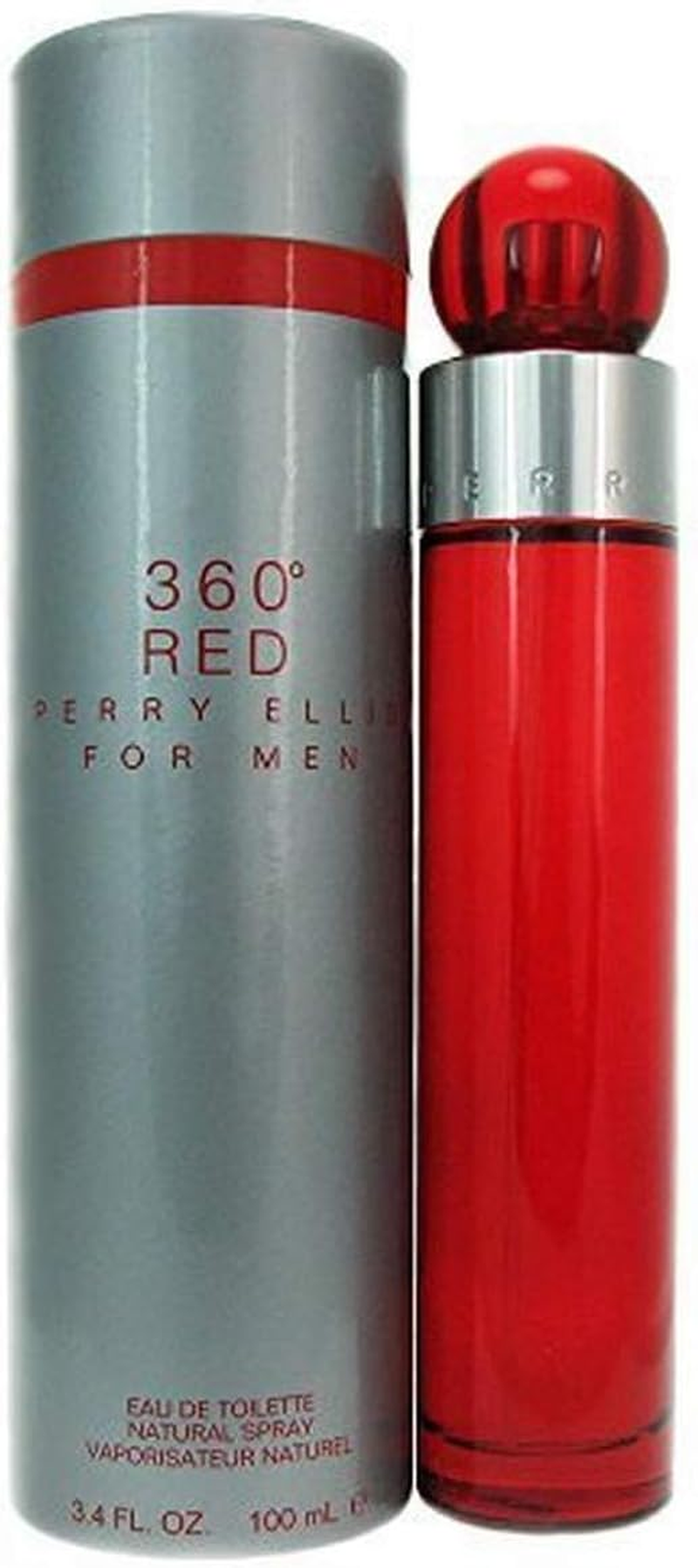 Perry Ellis 360 Red Eau De Toilette Spray for Men, 100Ml