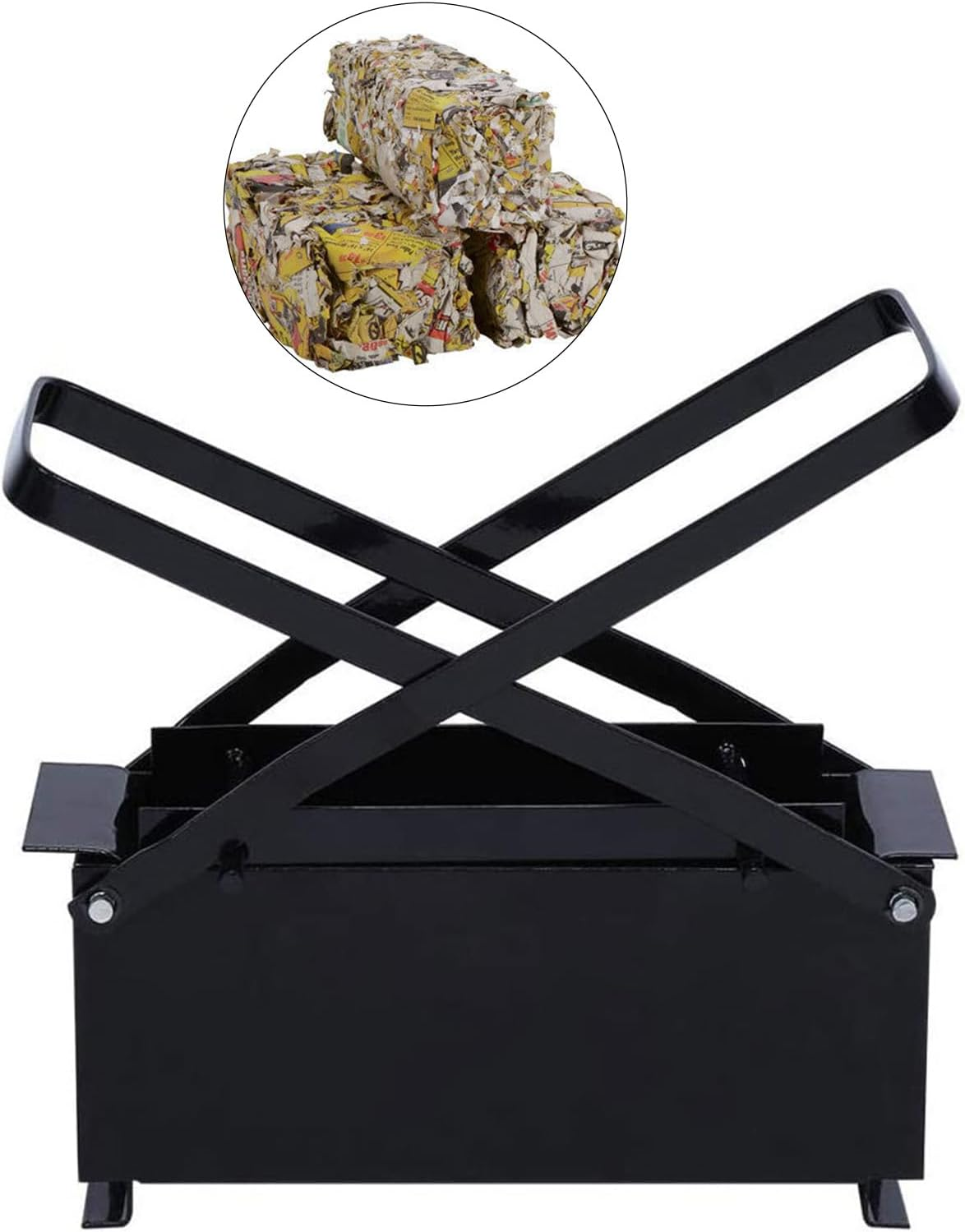 Alvinlite Briquette Press Paper Briquette Press, Manual Paper Press, Briquette Press for Waste Paper Briquettes, Steel Briquette Press, 13 X 26 X 9 Cm, Black image number 3