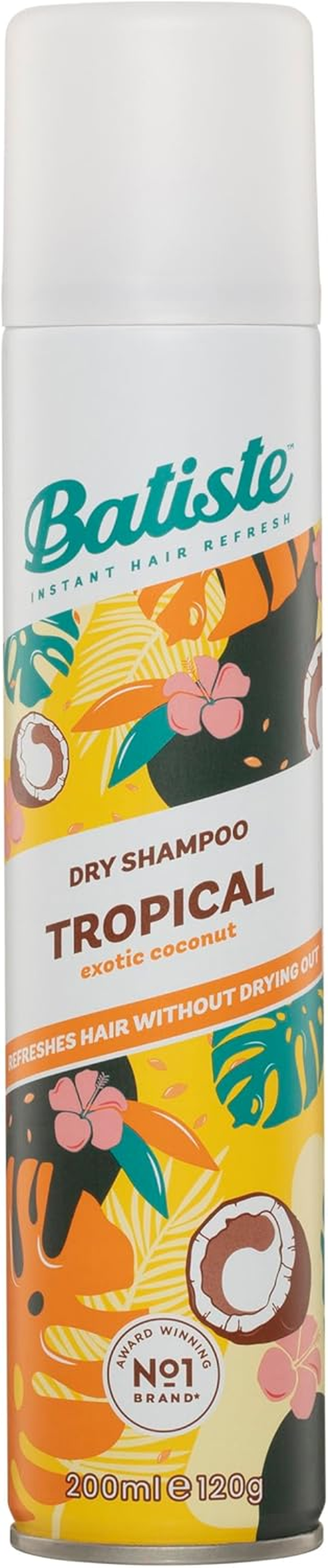 Batiste Dry Shampoo 200Ml Bundle - Tropical, Original & Cherry - Instantly Refreshes Hair, Adds Volume & Lift, Absorbs Oil, Non-Drying, for Quick Use on Straight, Curly & Wavy Locks image number 5