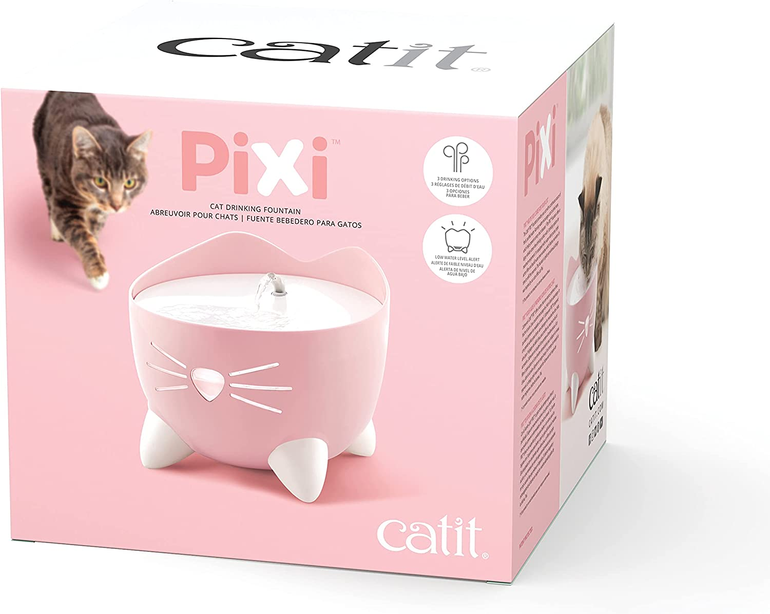 Catit Pixi Cat Fountain, Light Pink image number 5