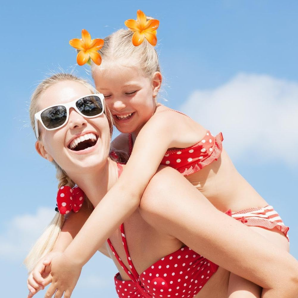 RANJIMA Pack of 8 Flower Hair Clips, Large Claw Hair Clips, Cute Flower-Shaped Hair Styling Accessories, Hawaiian Claw Clips, Flower Hair Accessories for Women, Girls, Mother'S Day Gifts image number 6