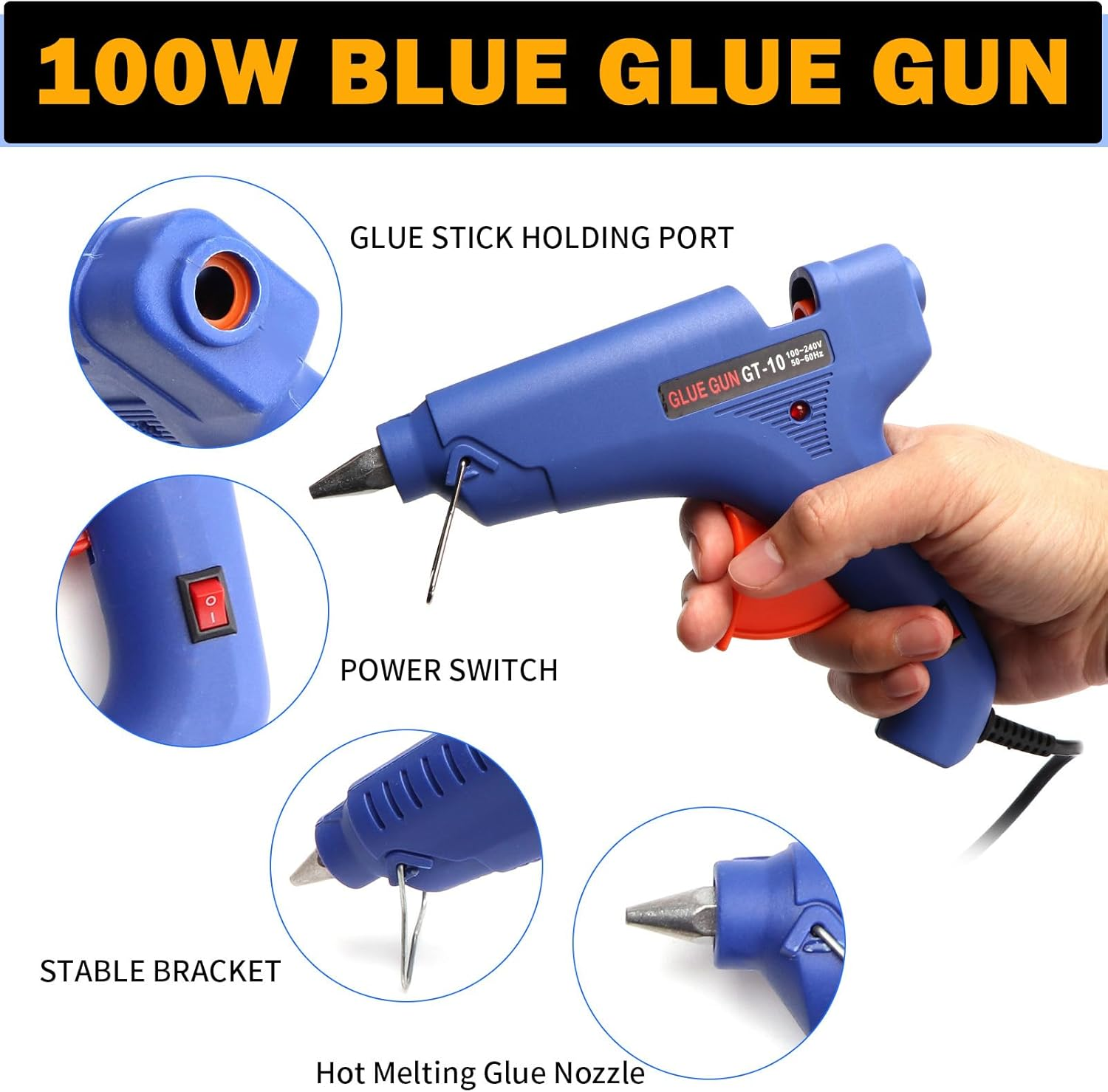 JERBOR 97PCS Car Dent Puller Kit, Paintless Dent Repair Kit with Golden Lifter, T-Bar Dent Puller, Bridge Puller, for SUV RV Truck Car Repair image number 1