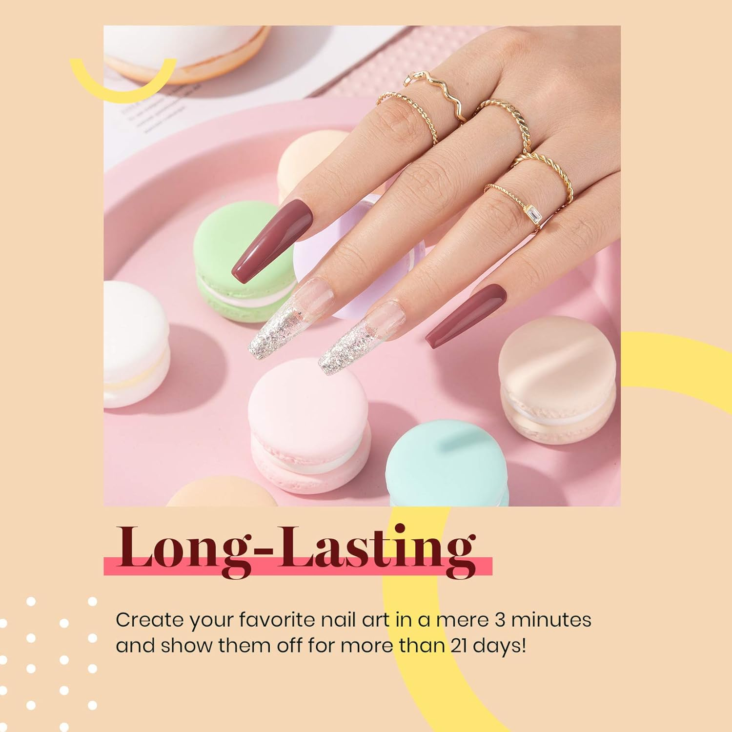 Beetles Gel Polish Gel Nail Polish, 1Pcs 0.5Oz 15Ml Dusty Rose Nail Polish Dried-Rose Dusty Pink Soak off UV LED Nail Lamp Nail Art Manicure Salon DIY Home Solid Gel Nail Design Decoration Valentine'S image number 2