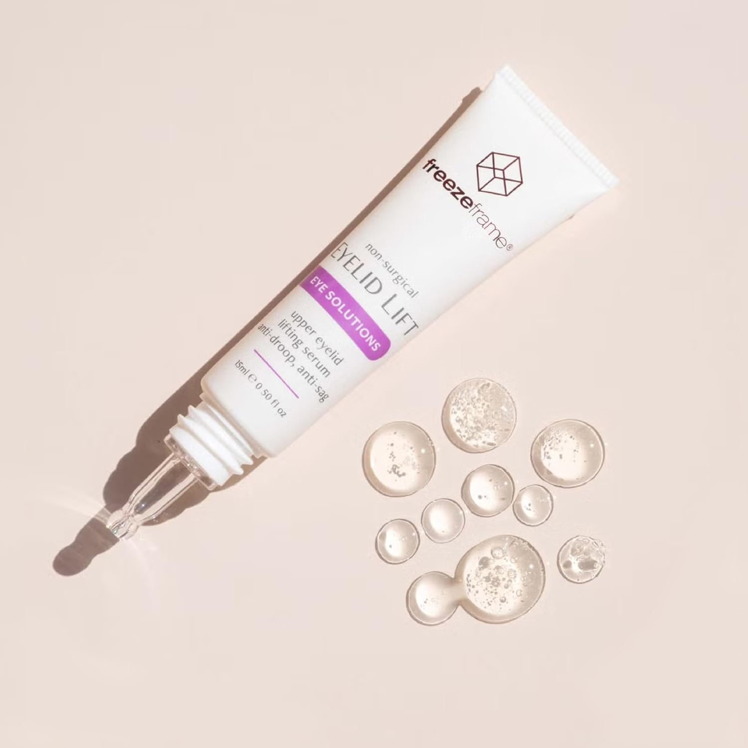 Freezeframe - EYELID LIFT, Clinical Lifting Eye Gel and Eye Serum, Visibly Lifts the Appearance of Sagging Eyelids and Visibly Opens Eyes, Anti-Droop, Anti-Sag Treatment with Bio-Mimetic Peptides and Hyaluronic Acid (15Ml) image number 6