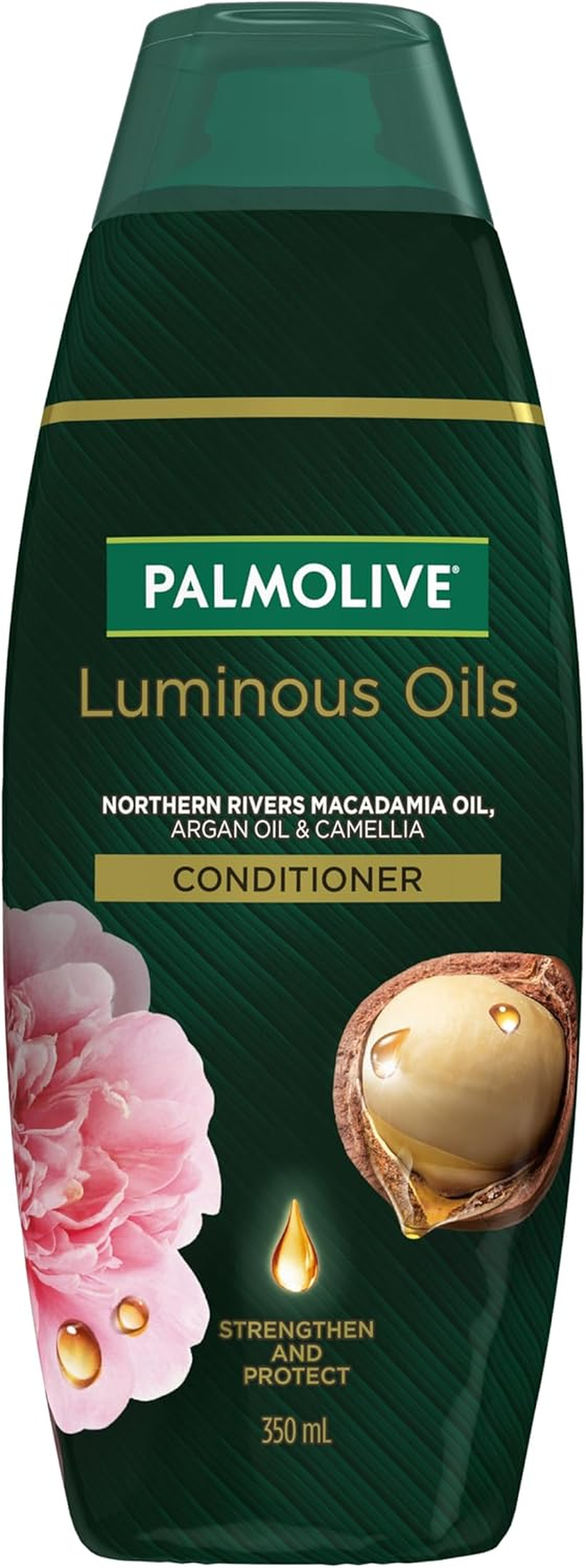 Palmolive Luminous Oils Hair Conditioner, Northern Rivers Macadamia, Argan & Camellia, 350Ml, Strengthen and Protect image number 1