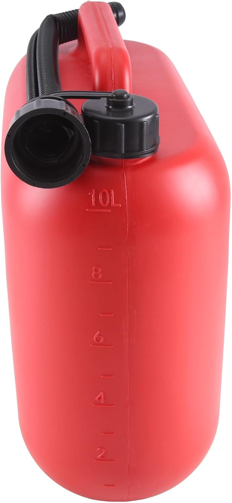 10L 2.64Gal Car Tank Can Spare Plastic Petrol Gas Container Anti-Static Carrier with Pipe for Car Travel Easy to Use image number 4