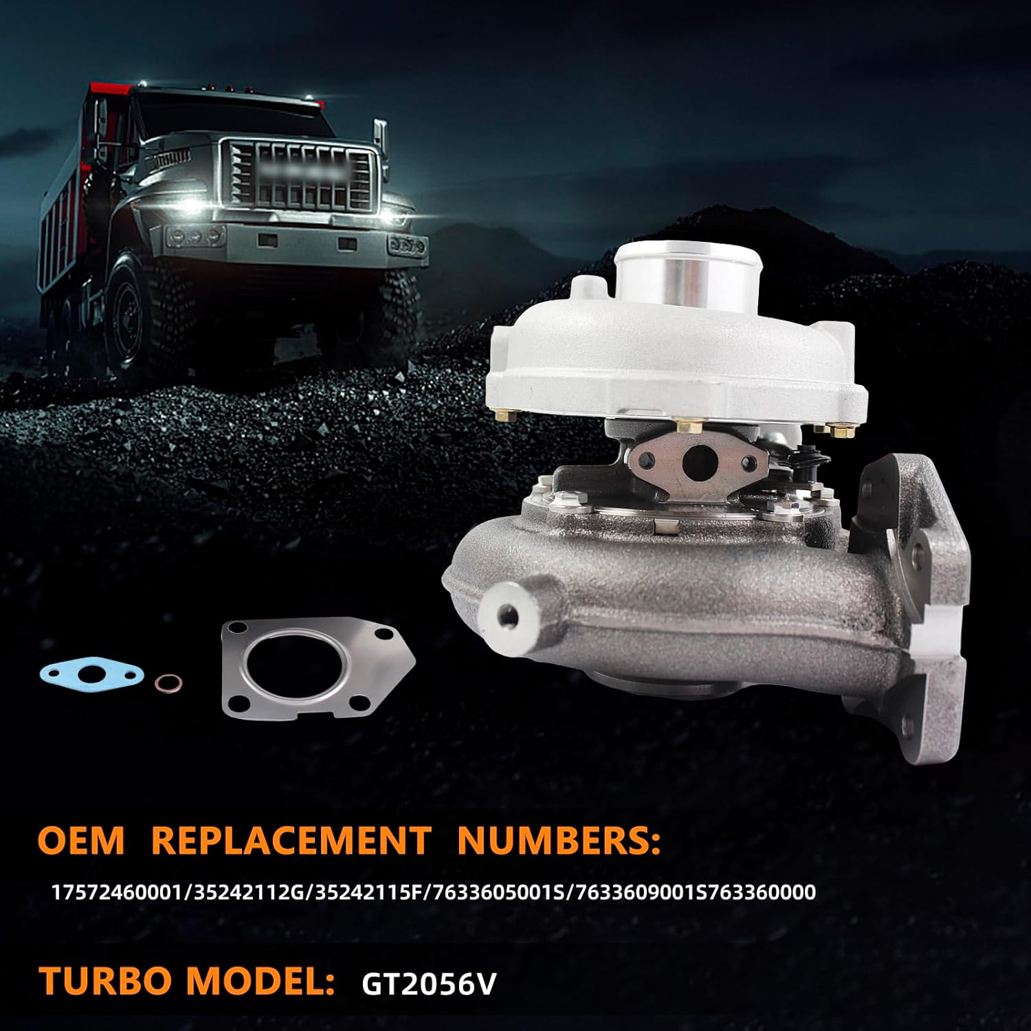 GT2056V Complete Turbo Turbocharger Compatible with Jeep Cherokee 2.8 CRD (KJ) R2816K5 (VM) 2776Ccm 110Kw 150HP 2004-2005;Compatible with Jeep Liberty CRD R2816K5 (VM) 2800Ccm 118Kw 160HP image number 6