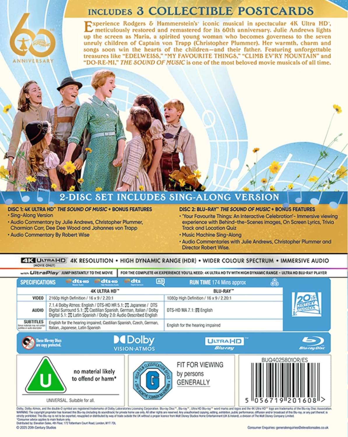 The Sound of Music UHD/BD with Artcards [Blu-Ray] [Region Free] image number 5