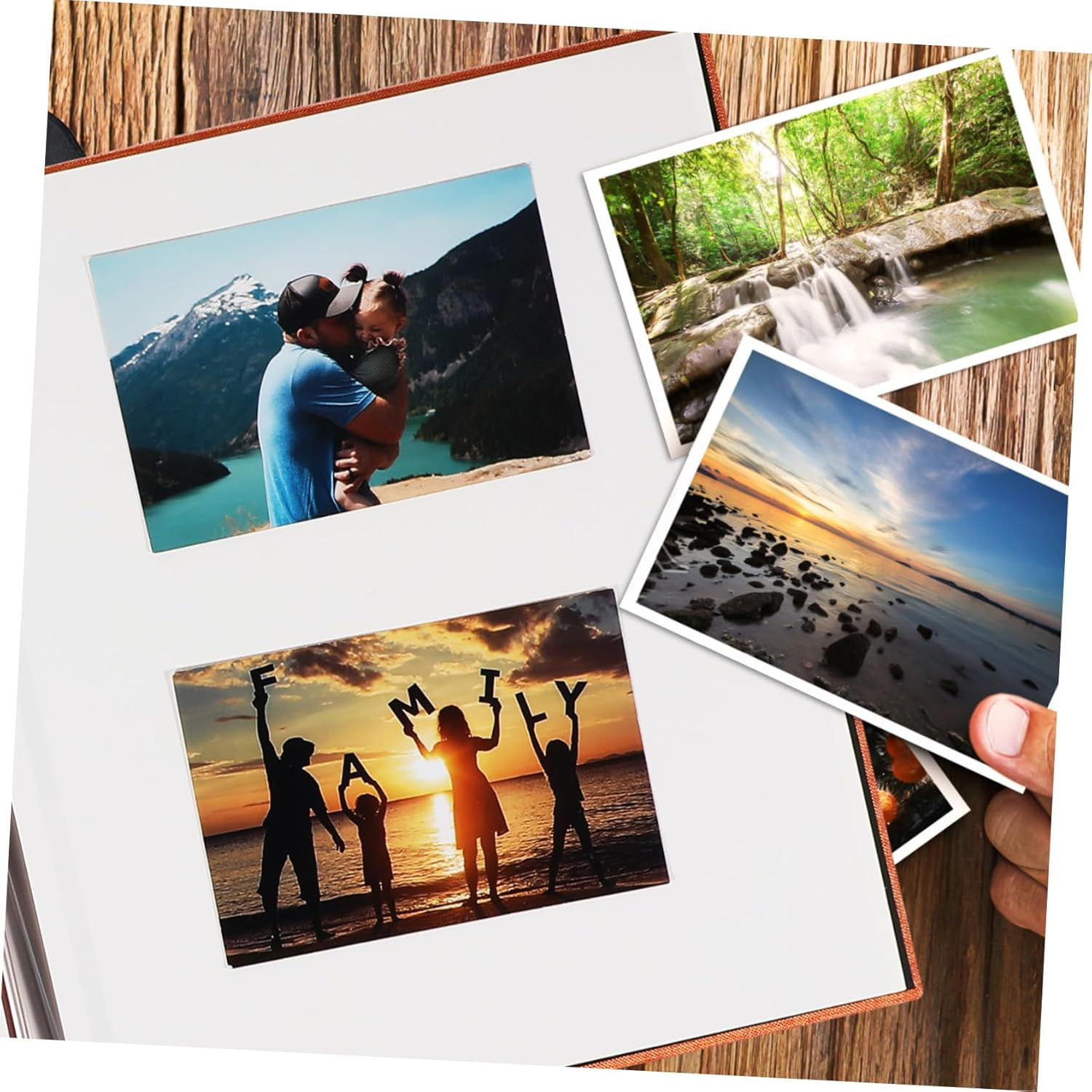 DIY Photo Album with Linen Cover and Front Window Elegant Blank Pages for Custom Layouts Versatile Memory Keepsake Book for Weddings Family and Special Events image number 5