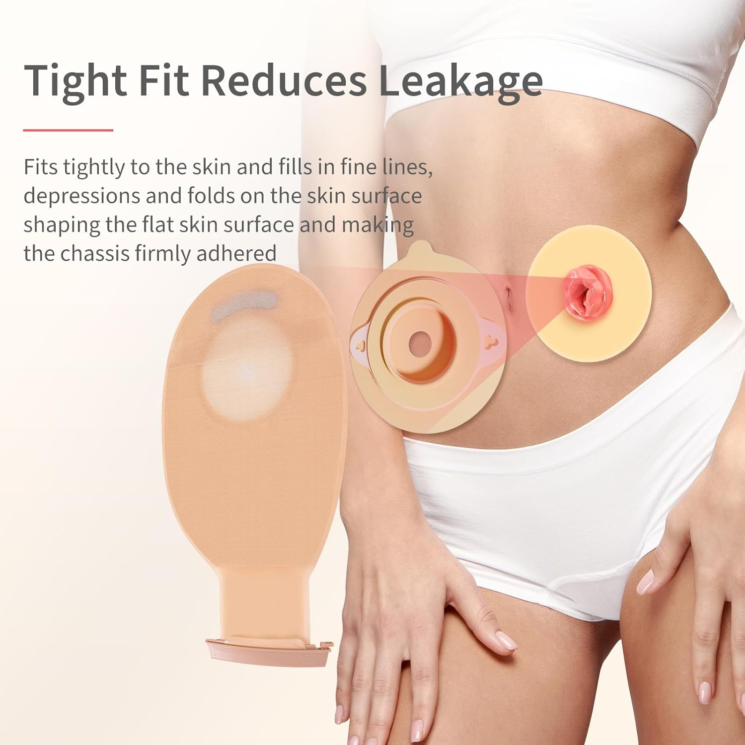 DERAYMI 10 Pack Moldable Ostomy Barrier Rings, 2Mm Thickness Sting-Free Elastic Ostomy Rings Hydrocolloid Ileostomy Barrier Rings Secure Seal for Colostomy Bags