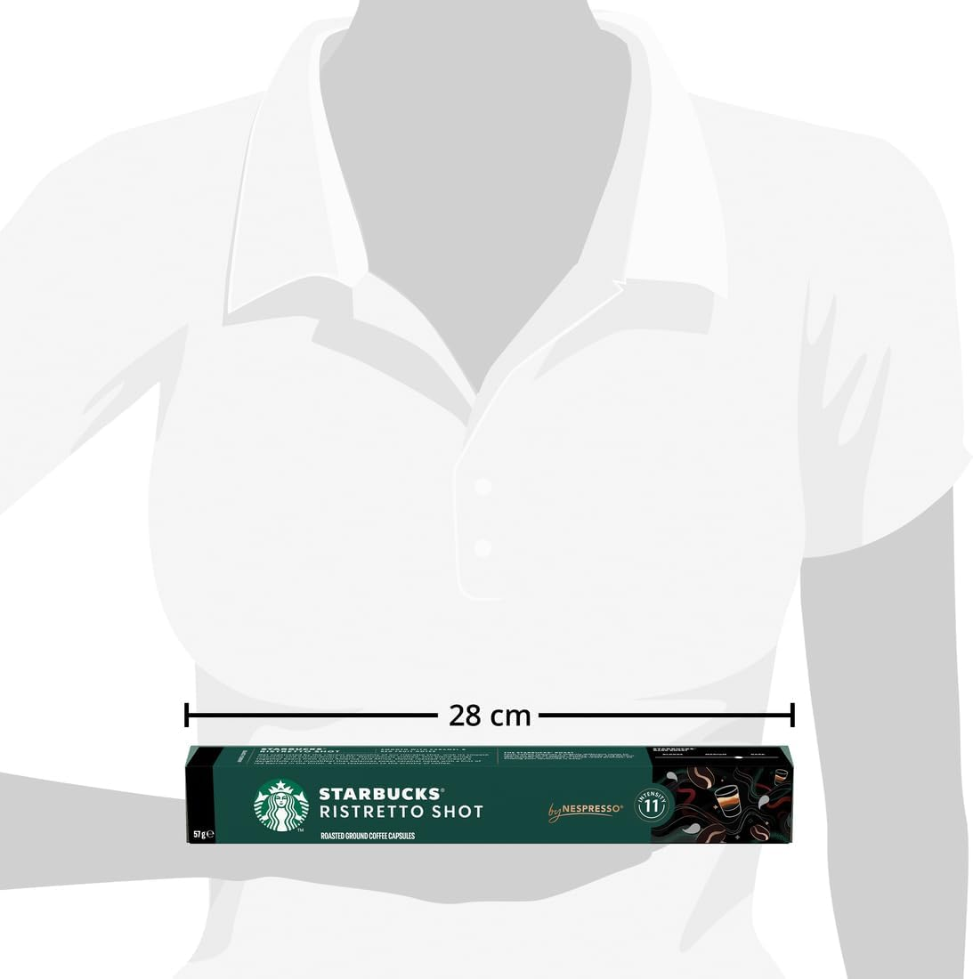 Starbucks by Nespresso Ristretto Shot Coffee Pods 10 Capsules (Pack of 12) image number 1