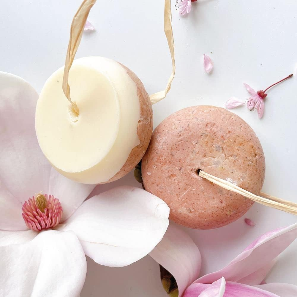 Nourishing Solid Shampoo Repair Dry Hair, Split Ends, Nourishes Damaged Hair, Ecological and Vegan, Rose Hips, Pink Tone, Ylang Ylang, Natural and Plastic-Free, Ph 4.5-5.5 (2 in 1) image number 6