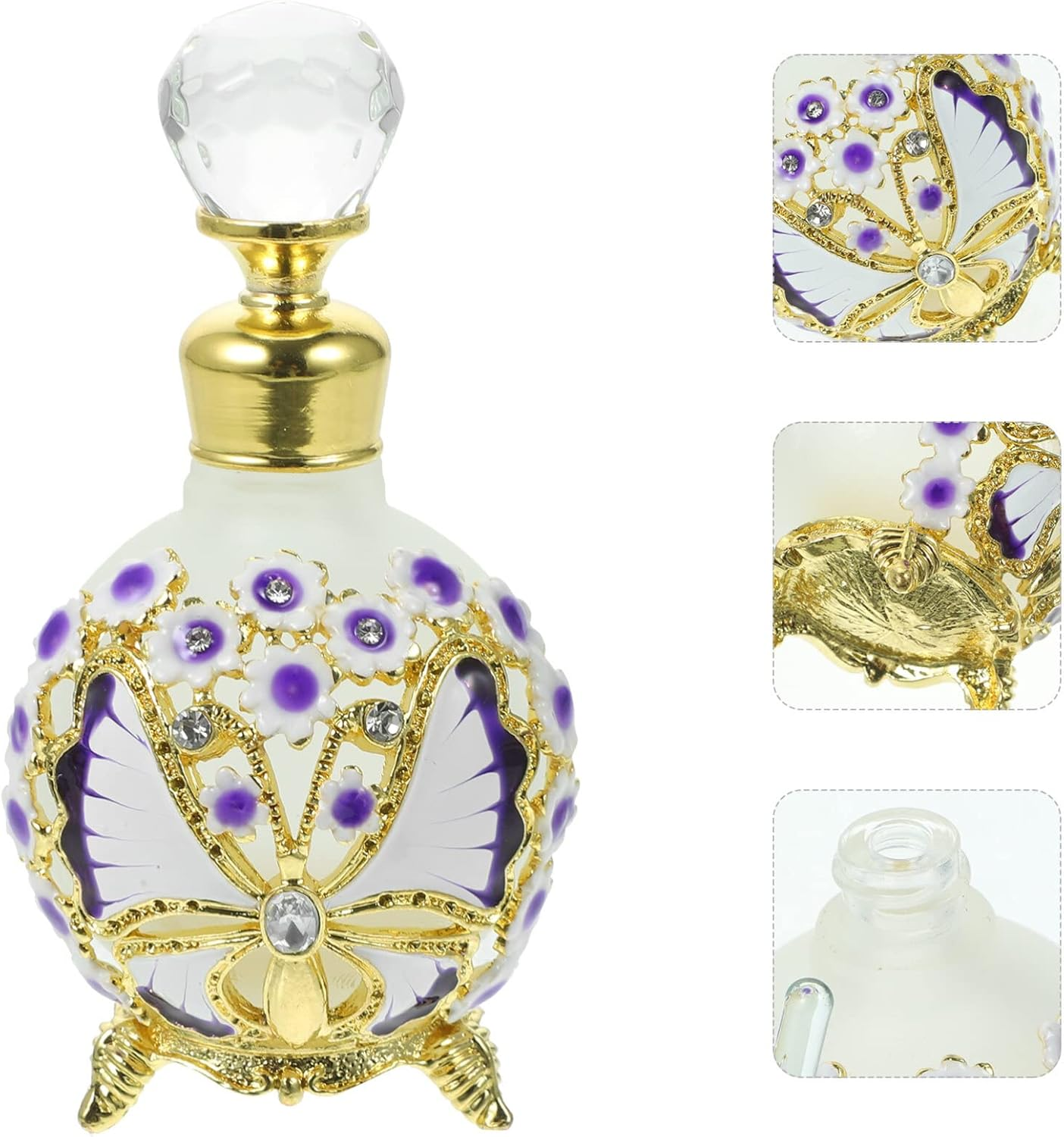 FOMIYES Dubai Essential Oil Bottle Arab Perfumes Perfume Arabe Decorative Fragrance Container Arabian Perfume Oil Bottle Perfume Bottles Empty Decorative Old Fashioned Antique Travel Glass image number 1