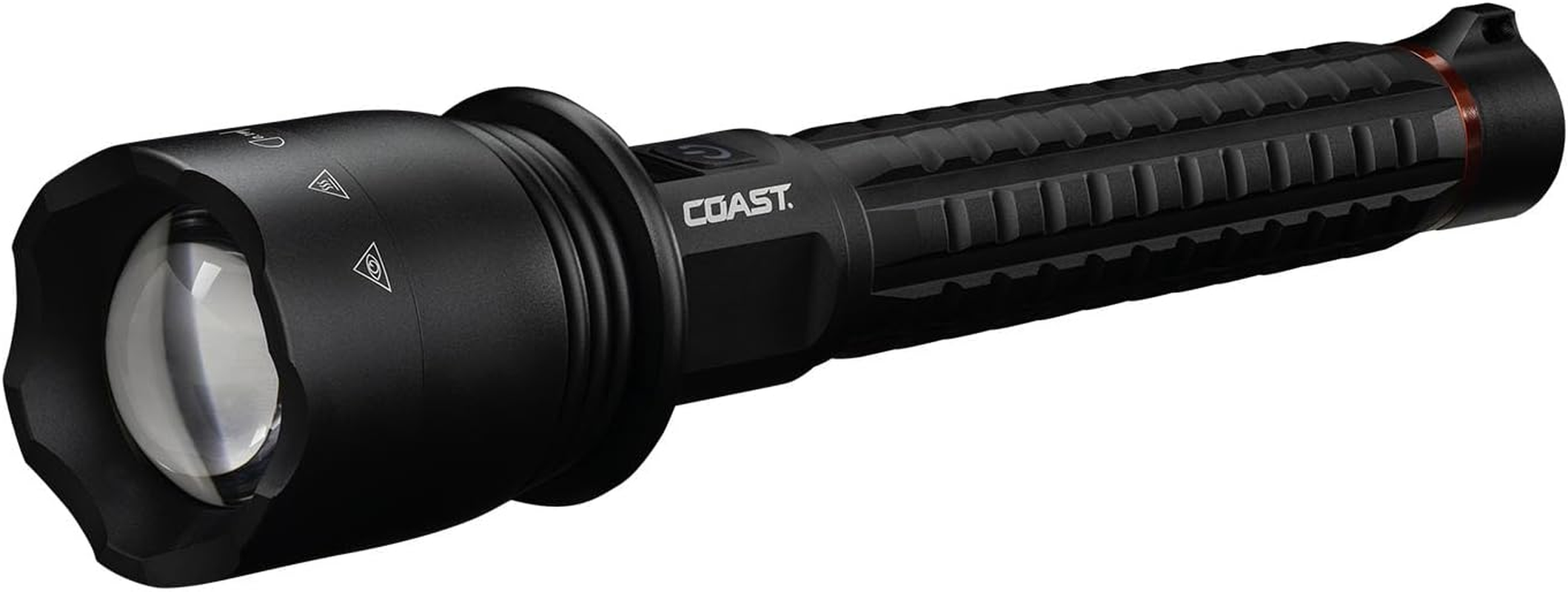 Coast XP40R 8000 Lumen Rechargeable Dual-Power LED Flashlight with Poweriq&trade; Real-Time Display, 5 Light Modes, Ultra View Flood Beam, Push/Pull Focus