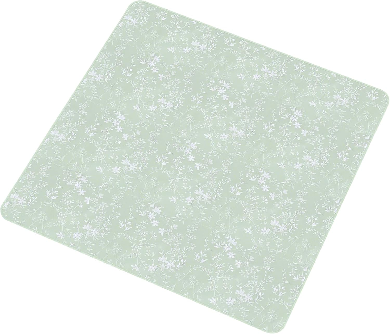 51Inch Baby High Chair Splash Mat, Waterproof Baby Food Spill Floor Mat, Nonslip Portable Picnic Pad, Baby Crawling Mat for under High Chair 130&times;130 Cm (Green)