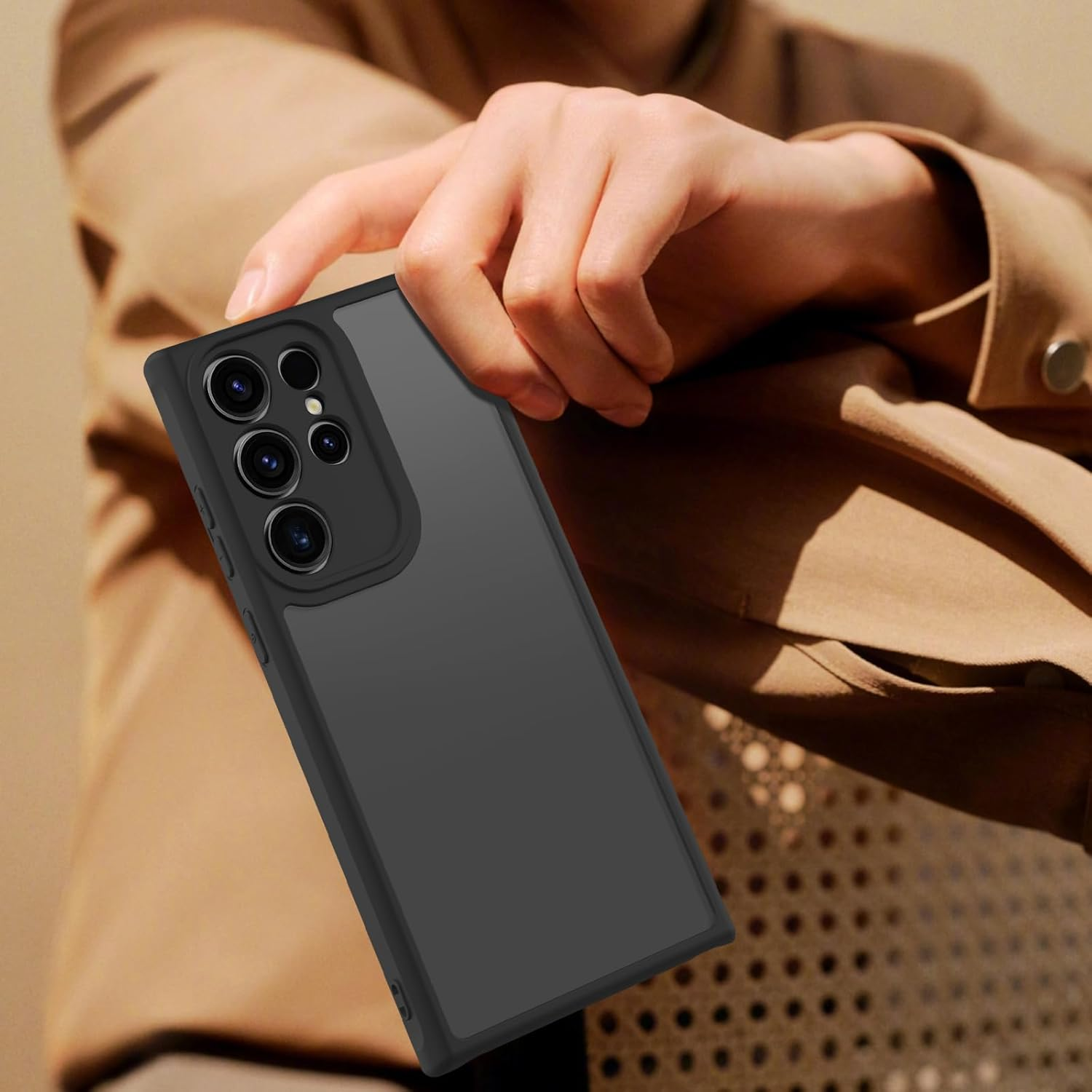 Matte Case for Samsung Galaxy S23 Ultra Case, Shockproof Drop Protection Anti-Fingerprint, Frosted Translucent Back Phone Cover for Samsung S23 Ultra Case 5G - Samsung Galaxy A16 image number 5