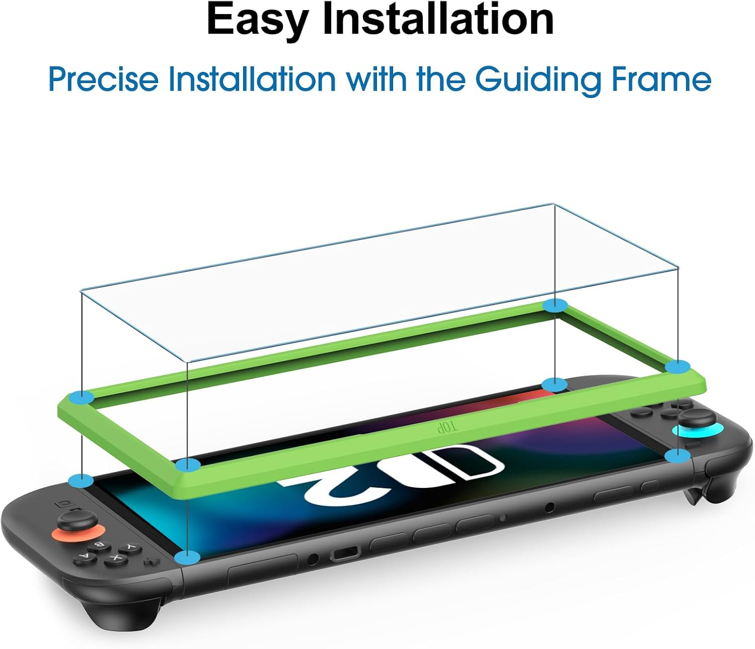 Amfilm Tempered Glass Screen Protector Compatible with Nintendo Switch 2 7.9 Inch 2025 Model (2-Pack) image number 3