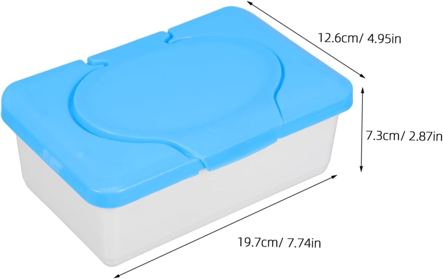 BESTOYARD 2Pcs Cleansing Towel Box Portable Wipes Holder Lid Travel Nursery Organizer Plastic Dispenser for Wipes Face Towels Toilet Tissues