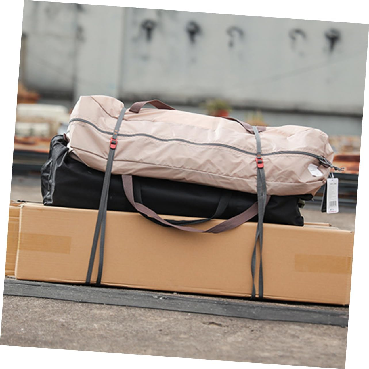 Outanaya 2Pcs Luggage Tie down Straps Straps Camping Hiking Equipment Lashing for Luggage image number 3