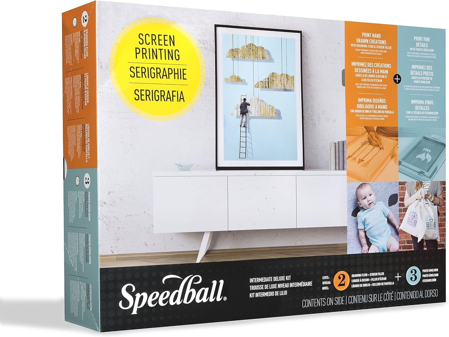 Speedball Screen Printing Intermediate Deluxe Kit, Multicolor image number 2
