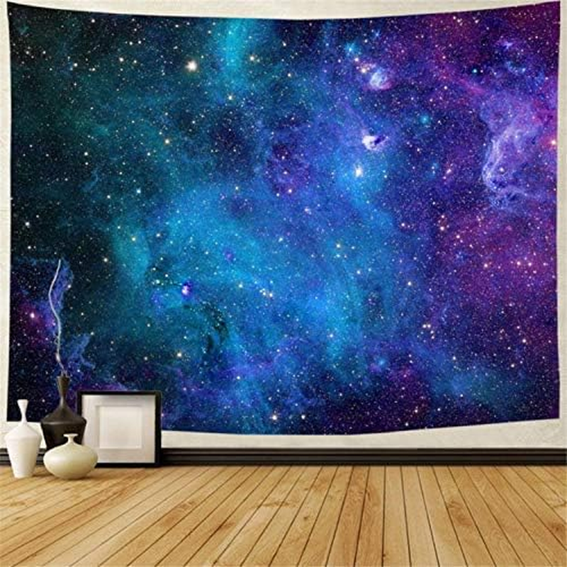 Roveking Bohemian Elephant Tapestry, Blue Galaxy, M/51.2" &times; 59.1", Living Room, Bedroom Decor image number 3