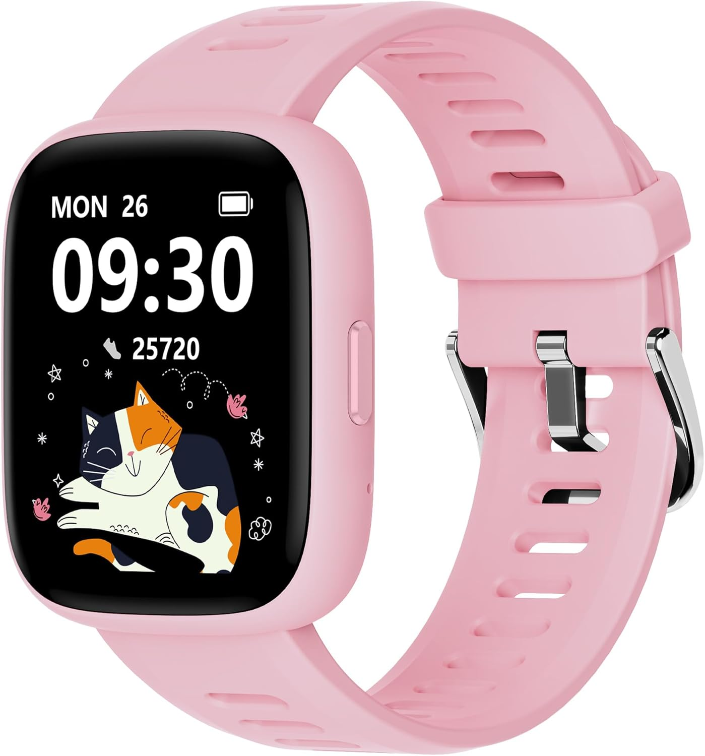 BIGGERFIVE Smart Watch for Kids, 1.8" Fitness Tracker Watch Pedometer, IP68 Waterproof, Sleep Monitor, Calorie Step Counter, 5 Puzzle Games With/Without APP for Girls Boys Teens 5-16