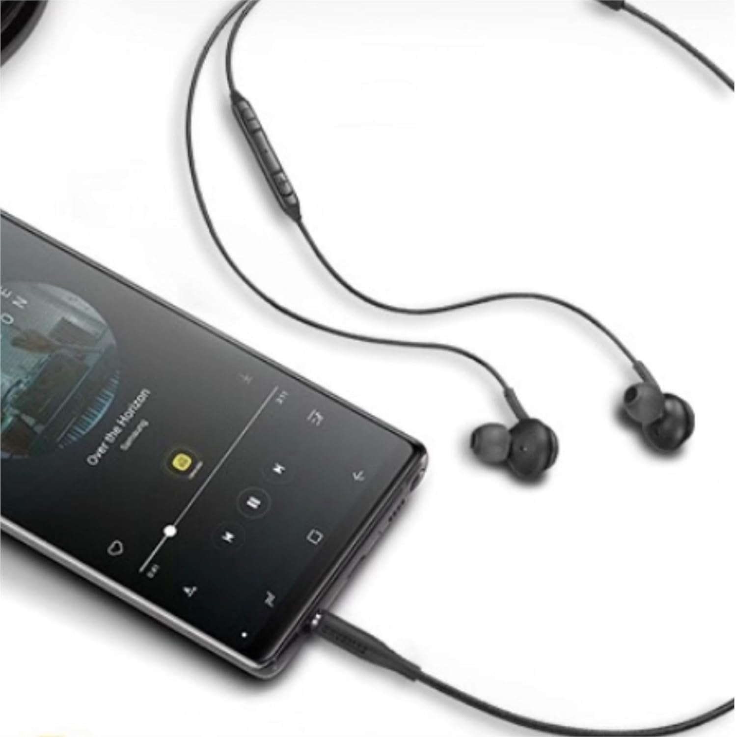 2022 Earbuds Stereo Headphones for Samsung Galaxy Galaxy S10, S10E, S10+, S8, S8+, S9, S9+, Note 9- Designed by AKG - 3.5 Mm Jack with Microphone and Volume Buttons (Black) image number 4