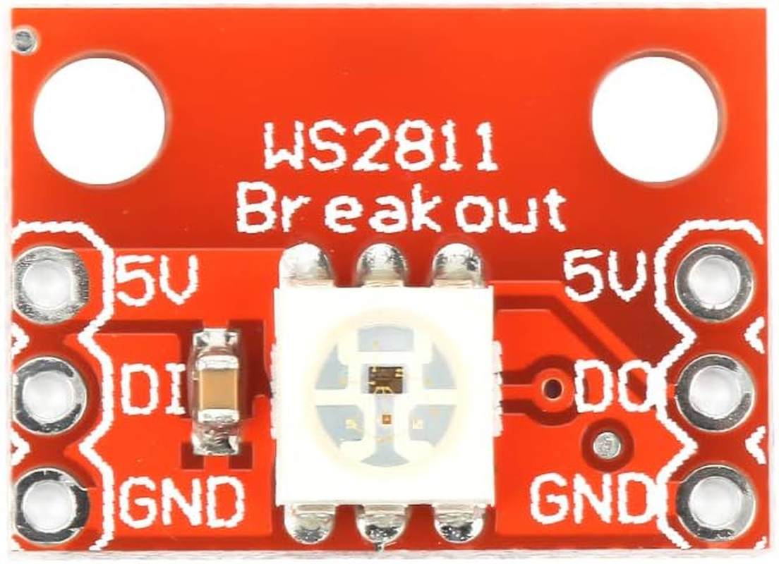 Viagasafamido 5 Pieces LED Breakout Module Board with PIN Header Supports Series Connection High Brightness RGB Color for 5050 LED DIY image number 6