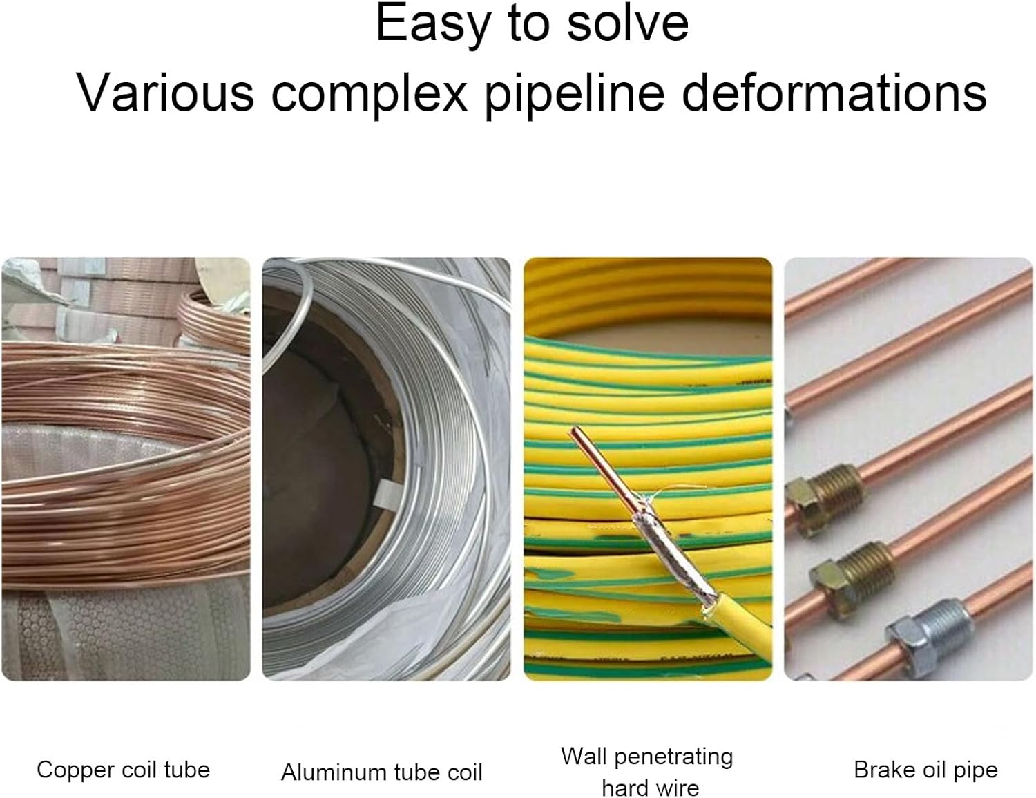 1/2 Inch Handheld Pipe Straightener with Excellent Grip, Improved Flow for Steel, Stainless Steel, Copper, Aluminum Tubes image number 1