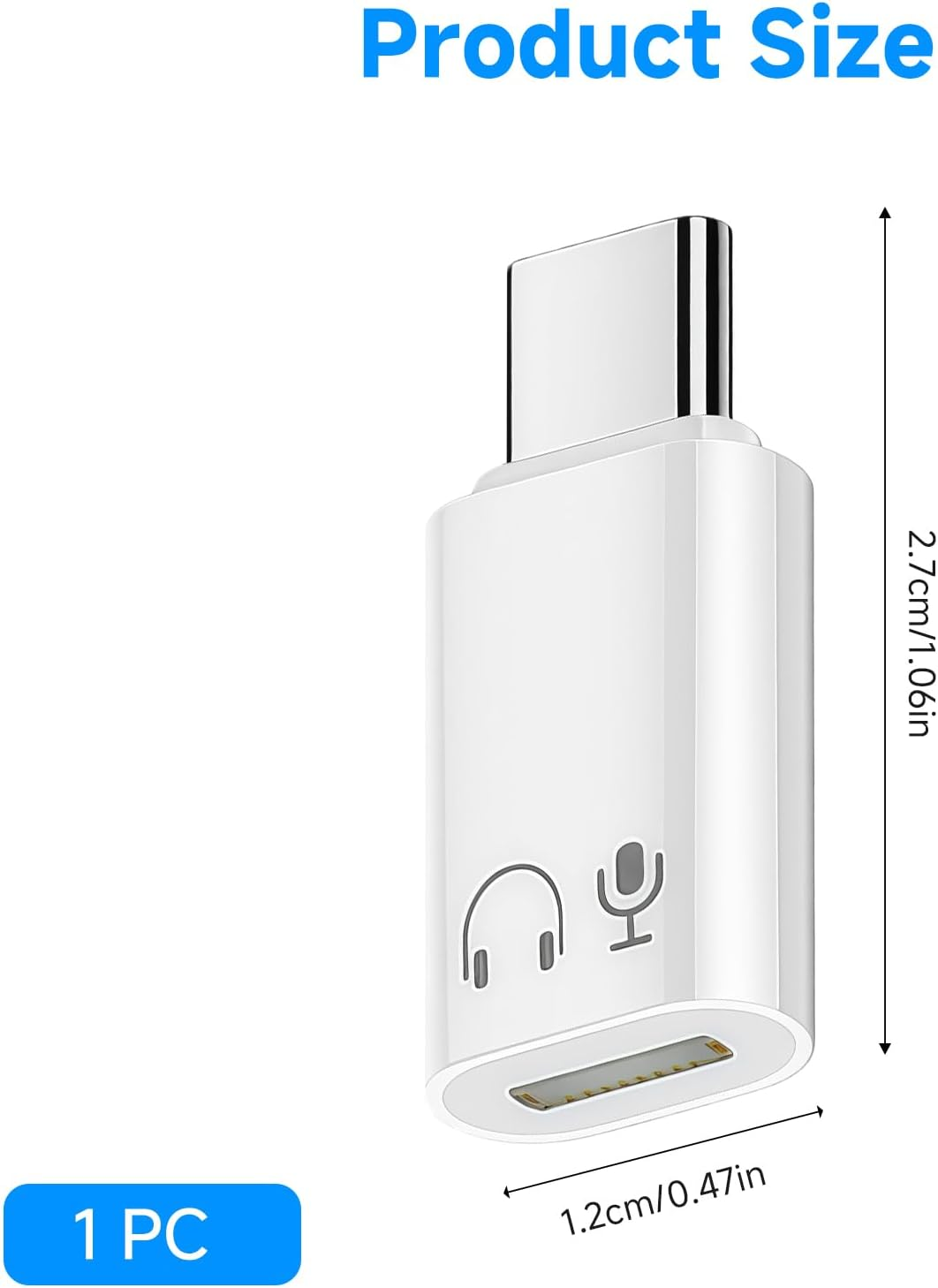 Bushhaven Lightning to USB C Adapter, High-Quality Lightning to Type C Male Female Audio Converter for Iphone 15/16/17 Series, Seamless Connection for Lightning Earphones, Compact & Durable (1 Pcs) - 1 Pcs image number 6