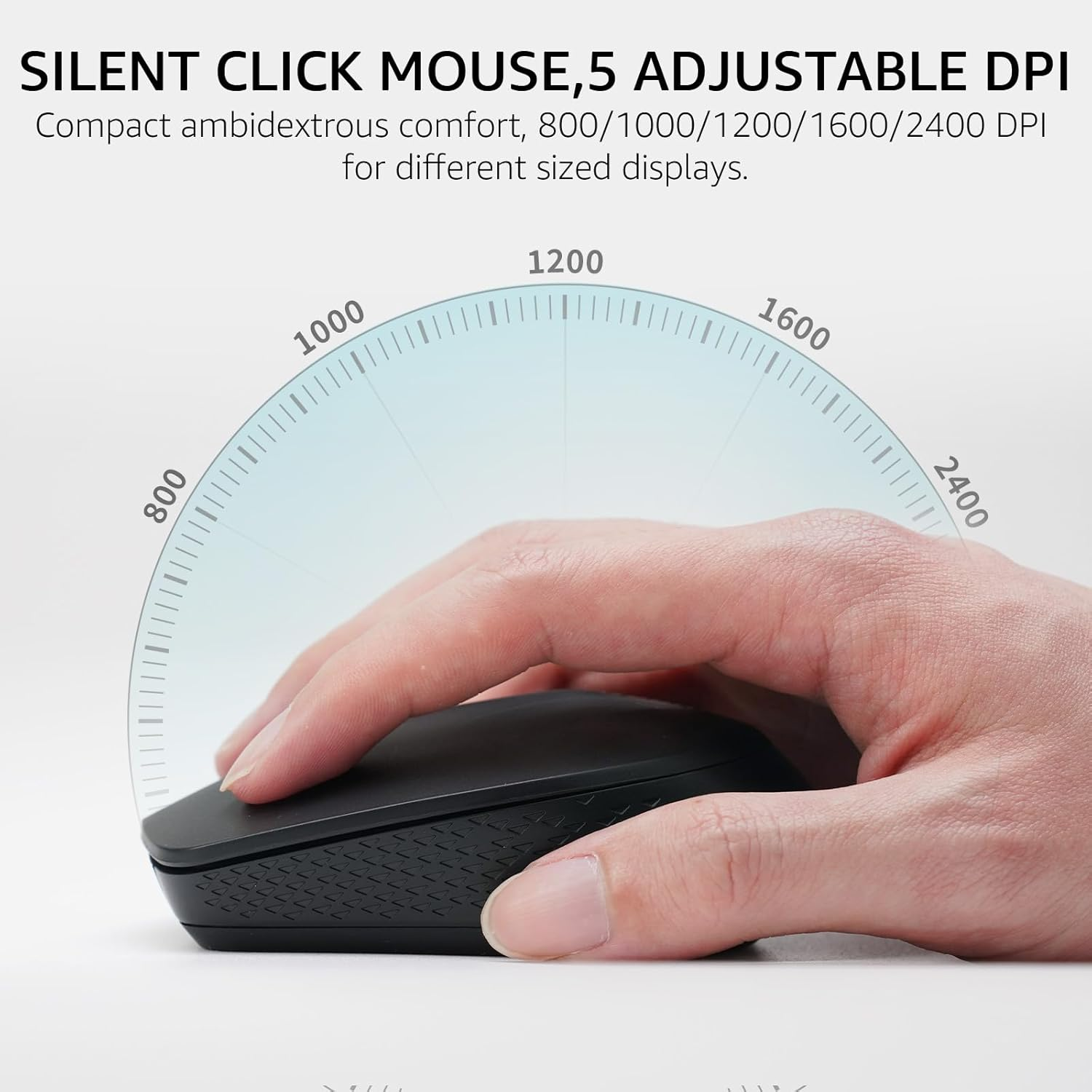 Rapoo 9010M Multi-Device Keyboard and Mouse Combo, 2.4Ghz/Bluetooth 5.0/4.0 Wireless Keyboard & Mouse Set for Windows/Mac/Linux/Chrome, Support 4 Devices, Low-Profile Silent Click, Battery Powered image number 3